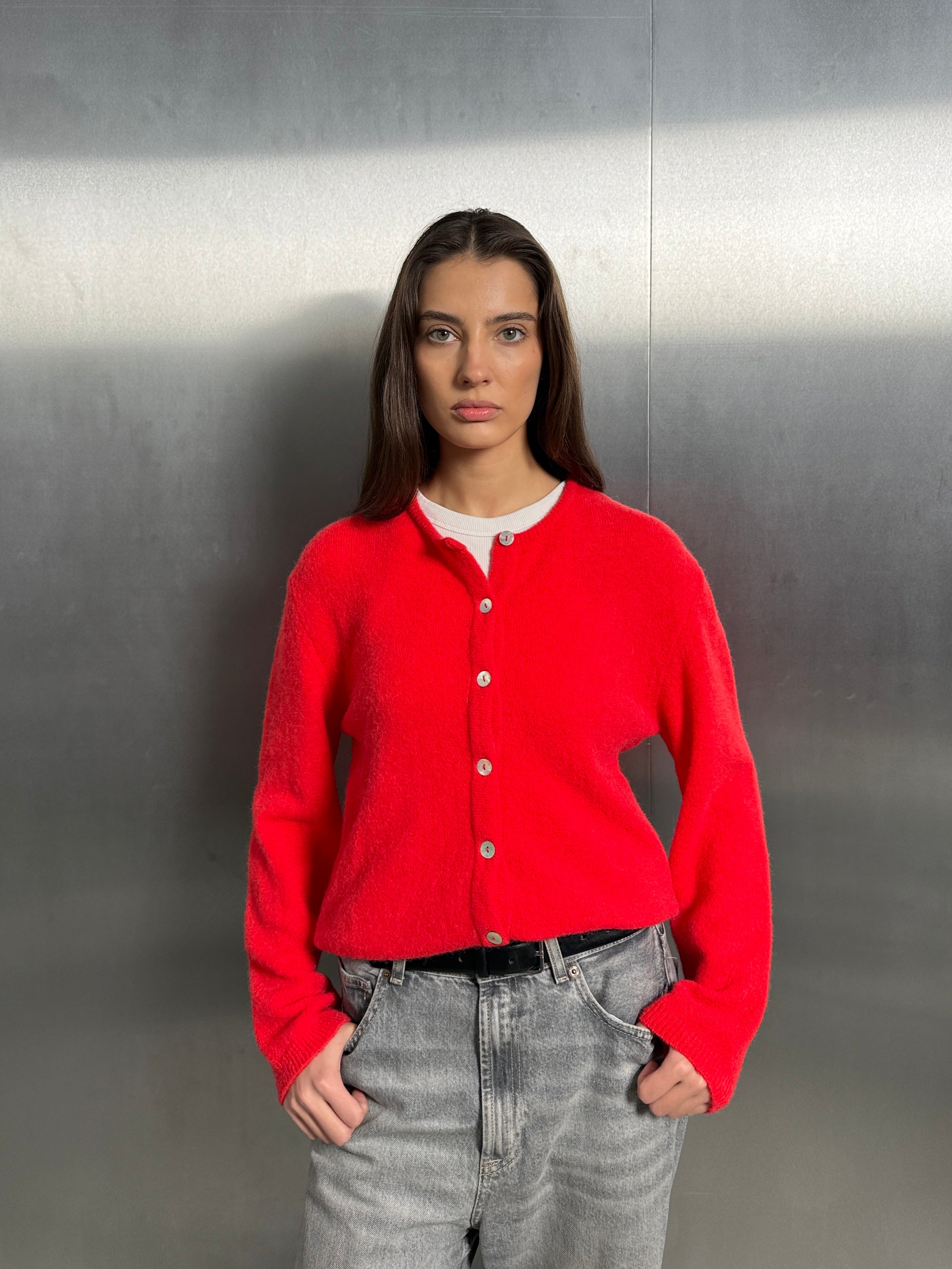 FLUFFY Alpakos Kardiganas su Sagomis