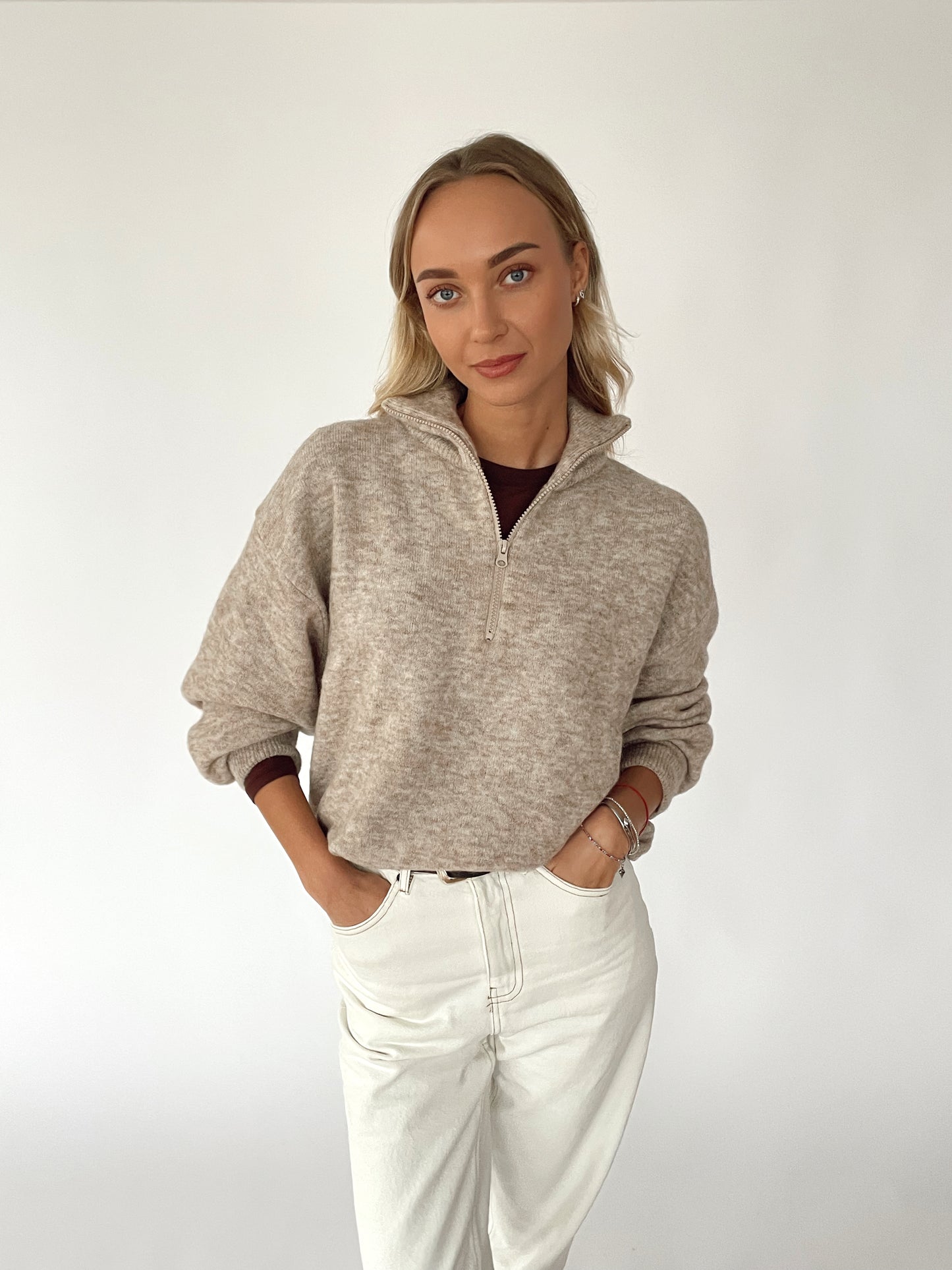 AMSTERDAM Alpaca Sweater with Zipper