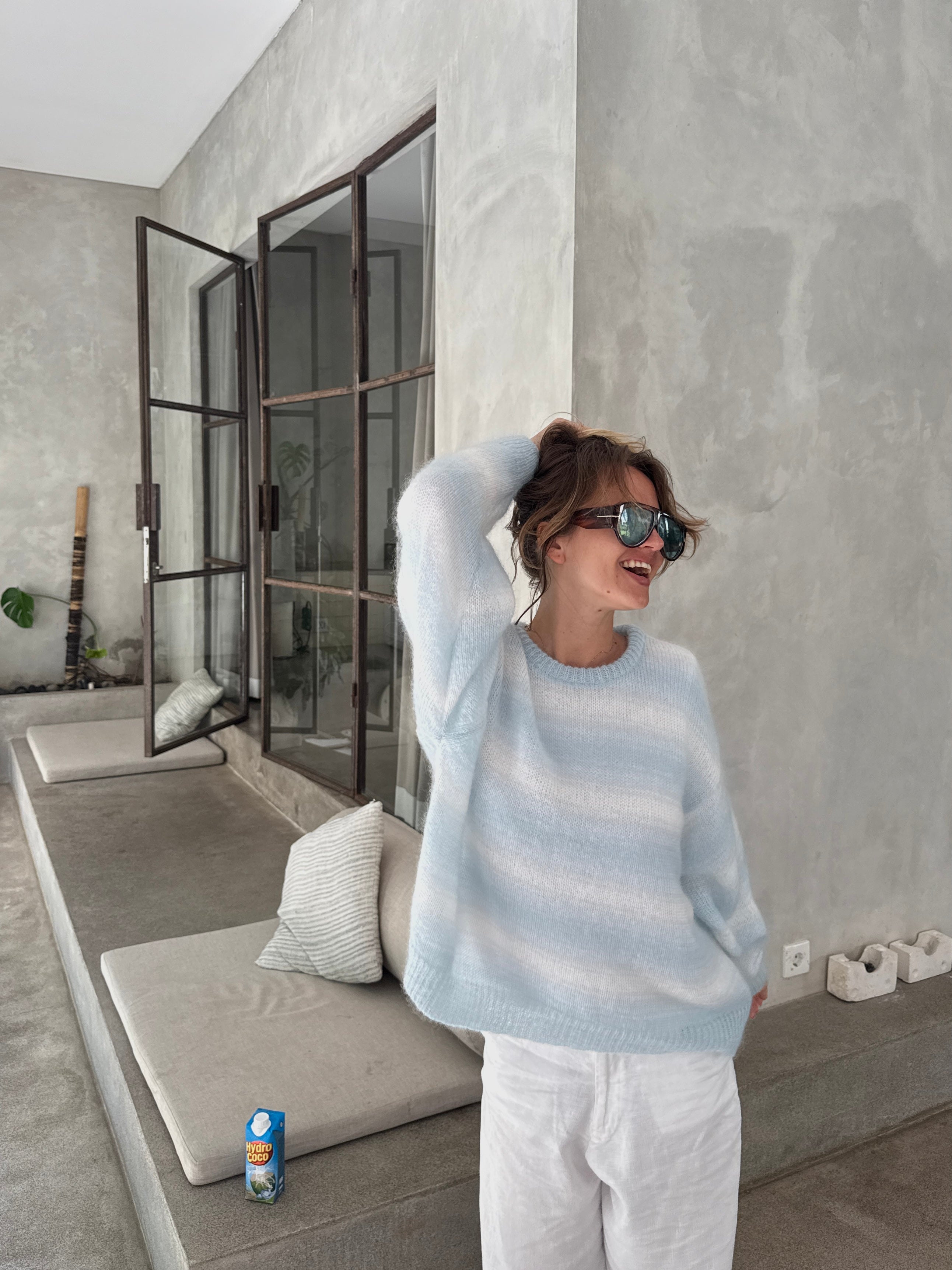 SOFT ROME Moheros ir Merino Vilnos Megztinis