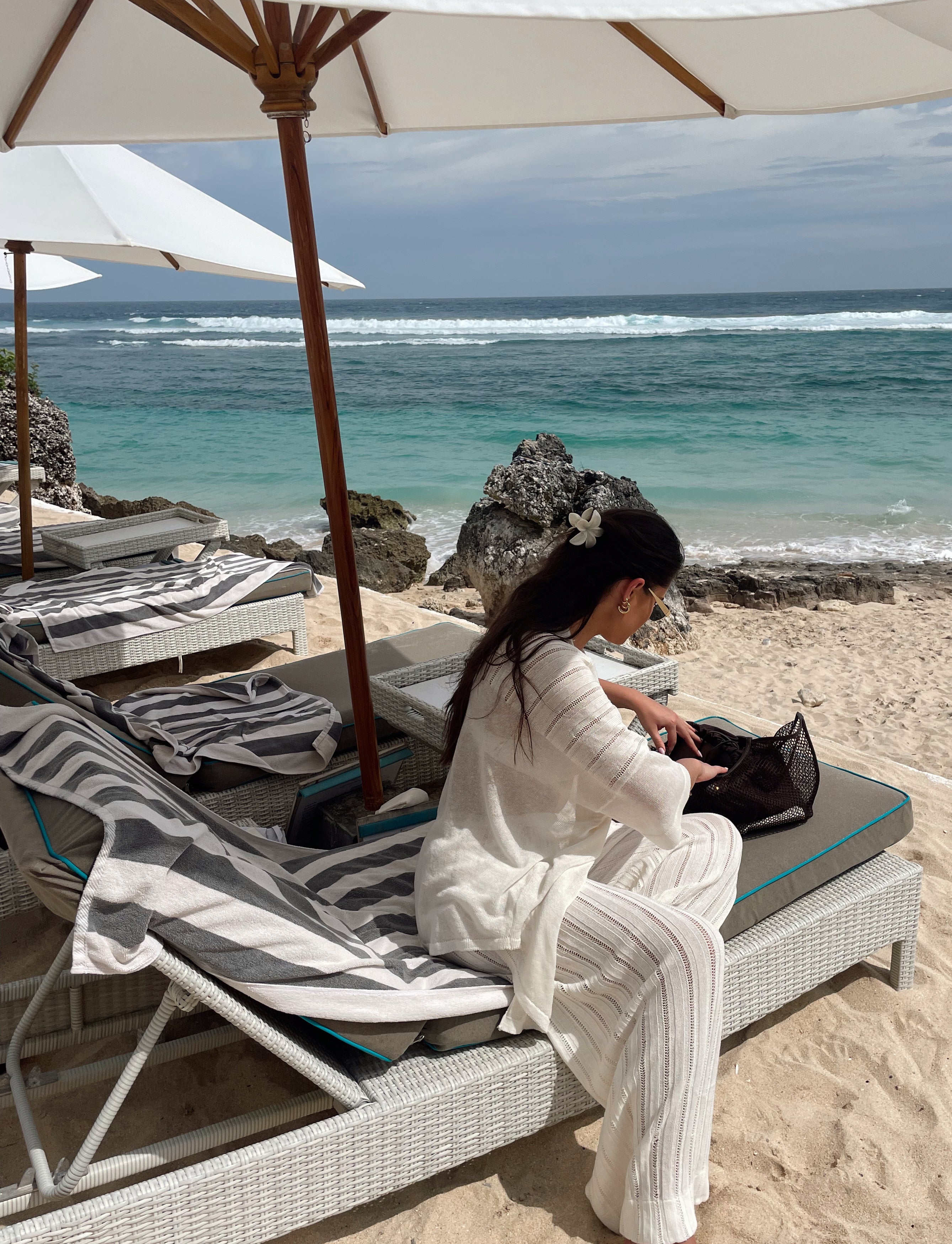 CAPRI Megztas Lino ir Medvilnės Kelnių Dviejų Dalių Kostiumas