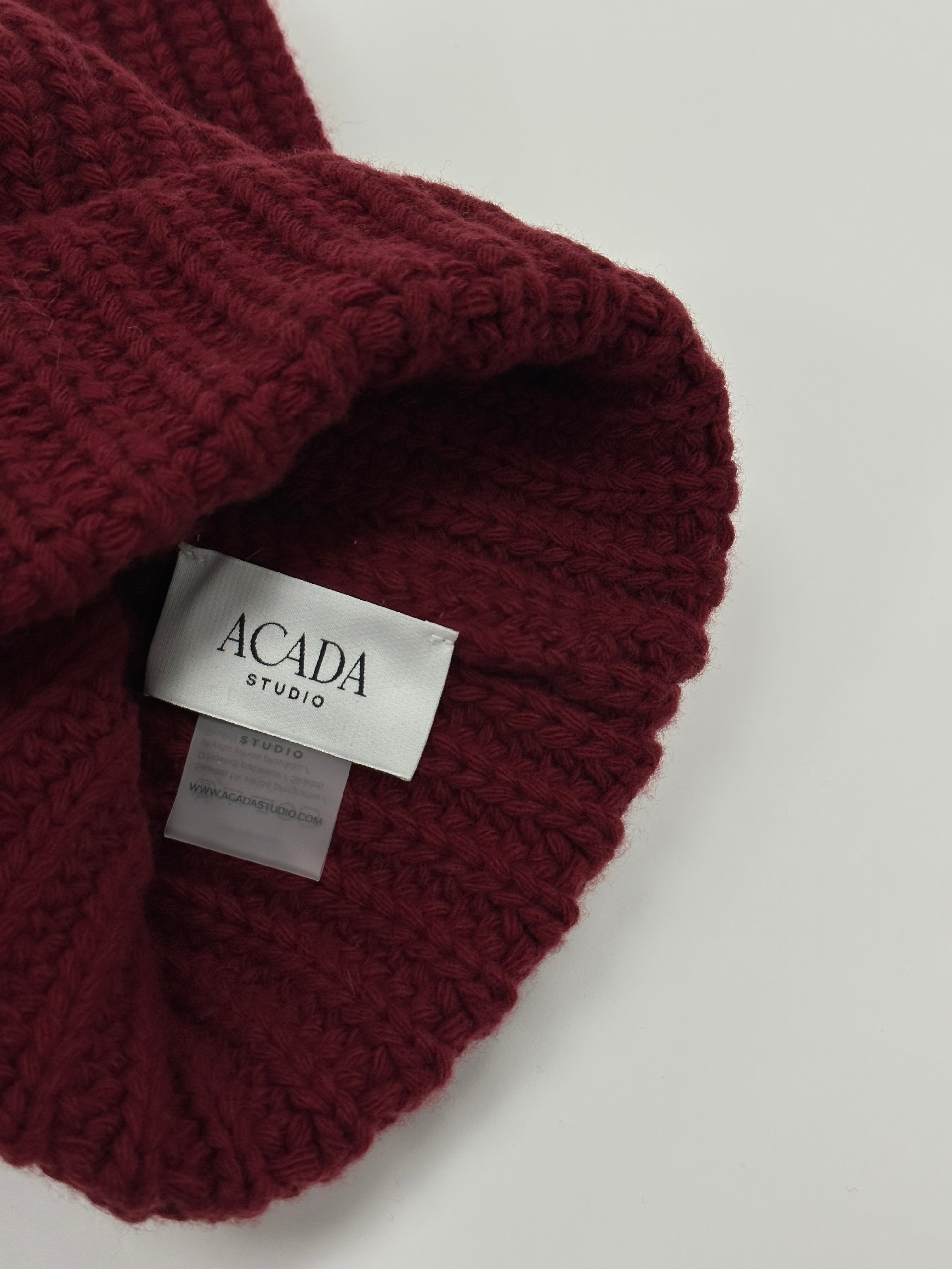 100% Merino Vilnos Šalikas Bordo