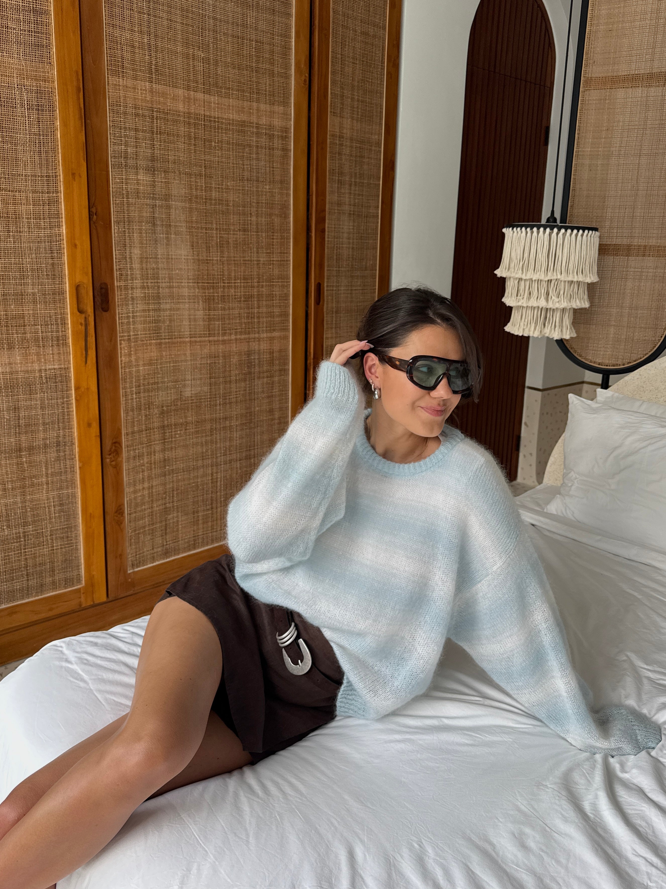 SOFT ROME Moheros ir Merino Vilnos Megztinis