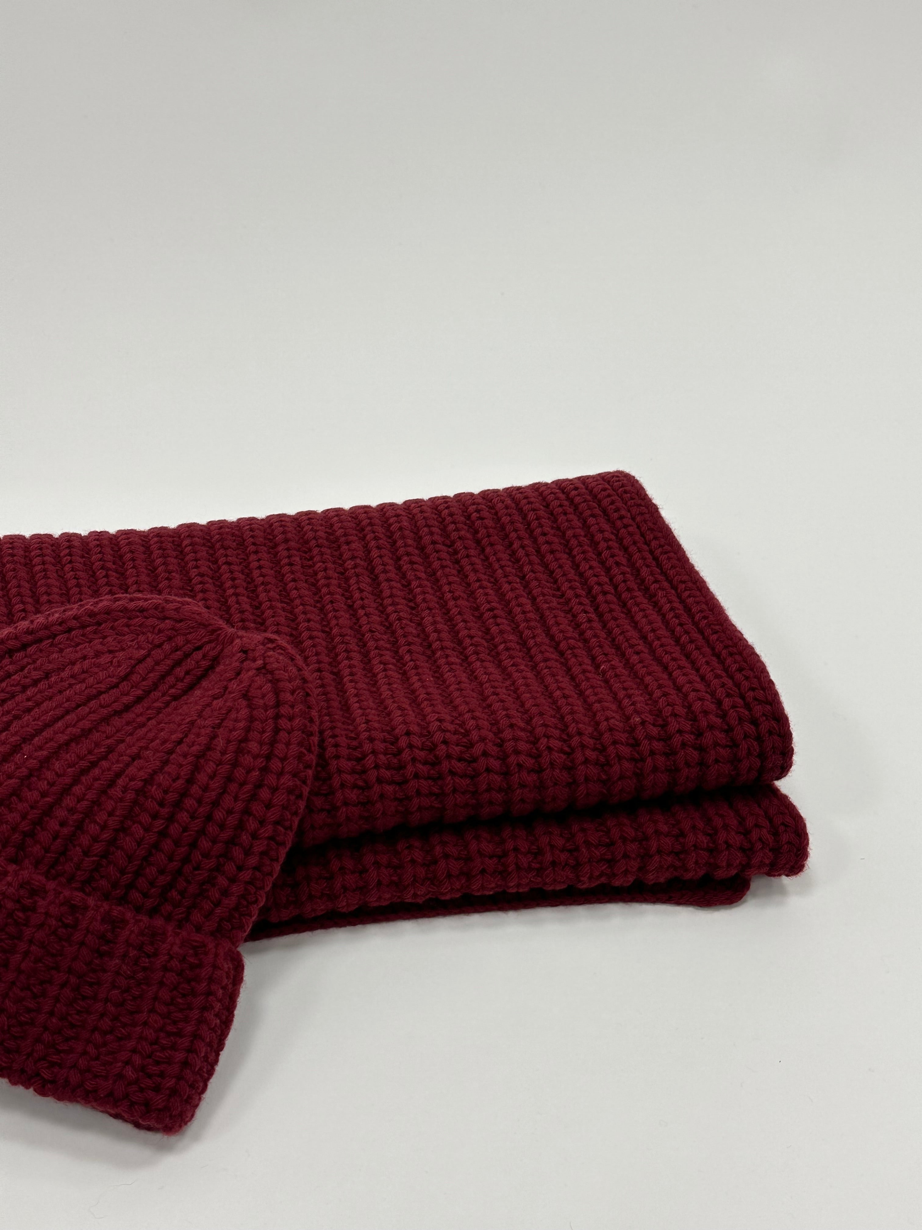 100% Merino Vilnos Šalikas Bordo