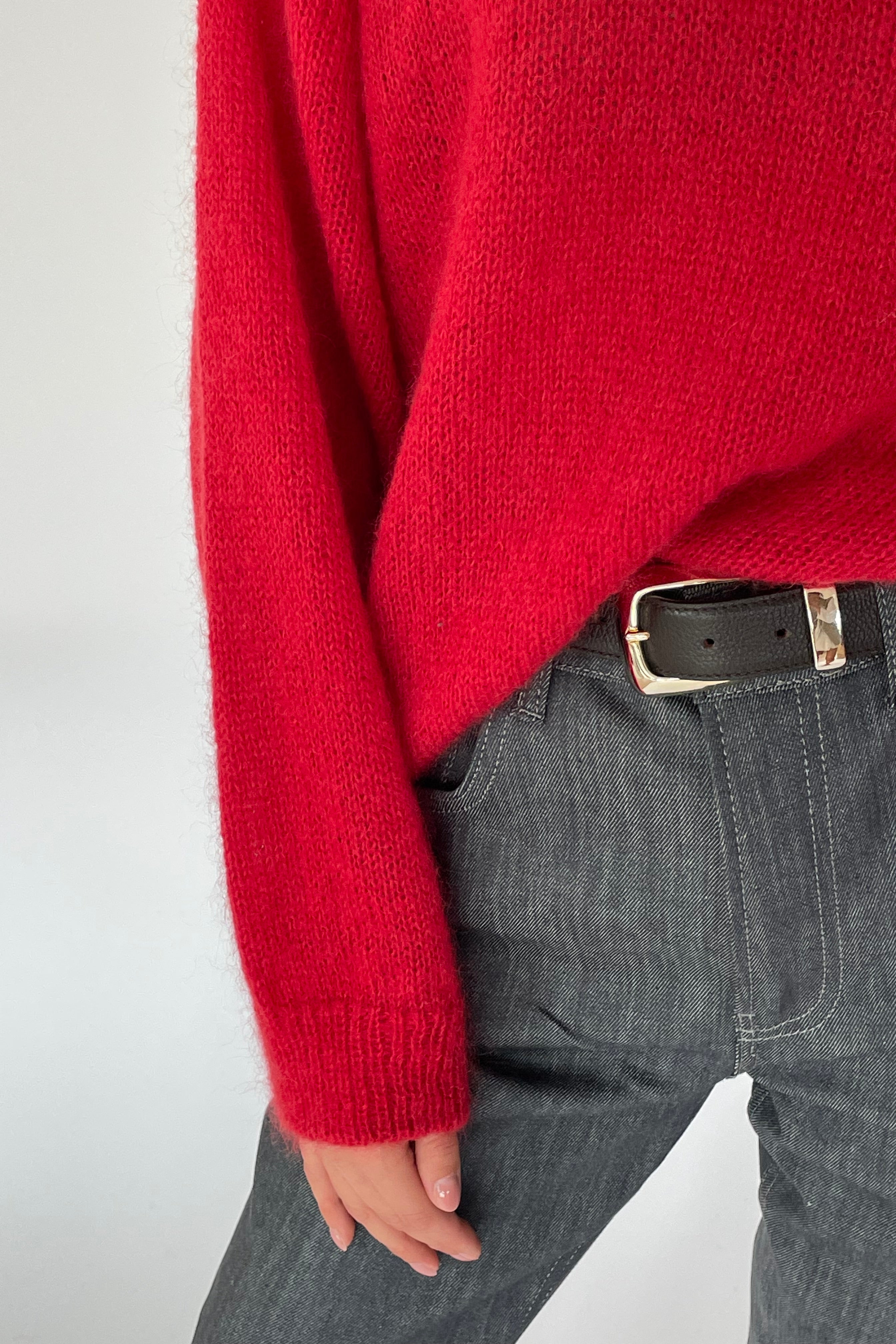 SOFT ROME Moheros ir Merino Vilnos Megztinis