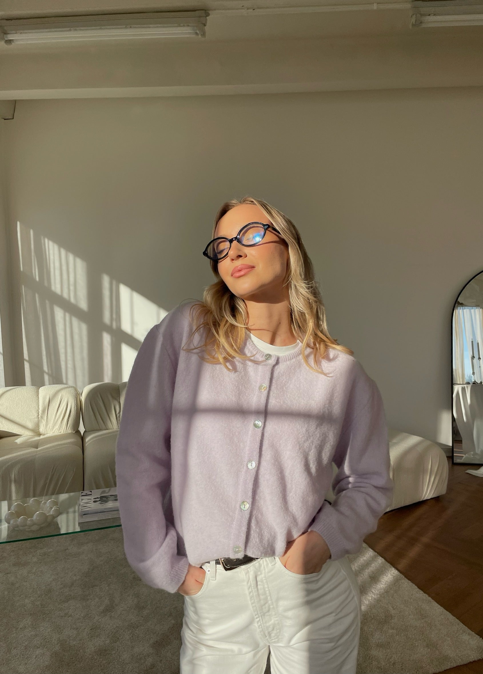 FLUFFY Alpakos Kardiganas su Sagomis