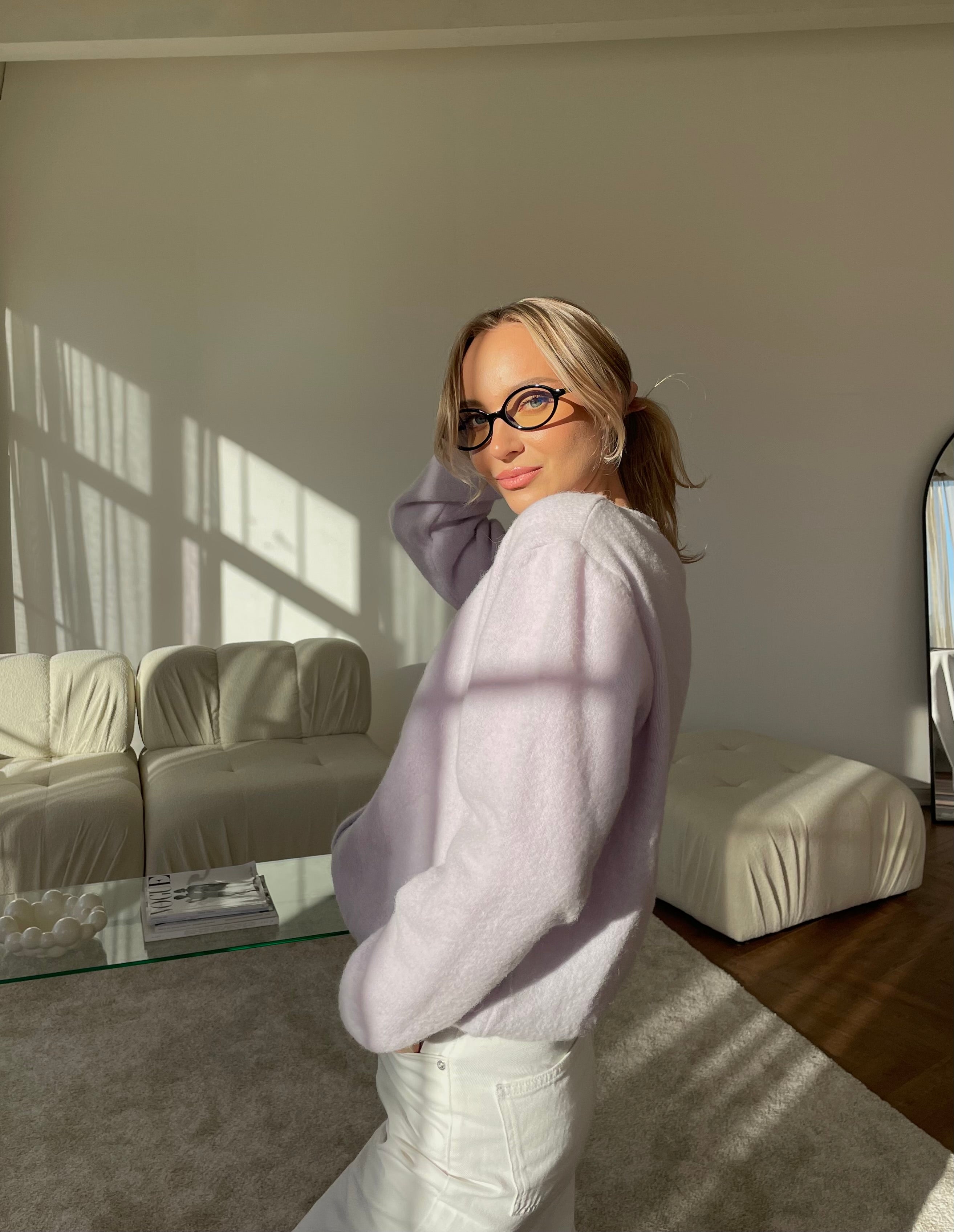 FLUFFY Alpakos Kardiganas su Sagomis