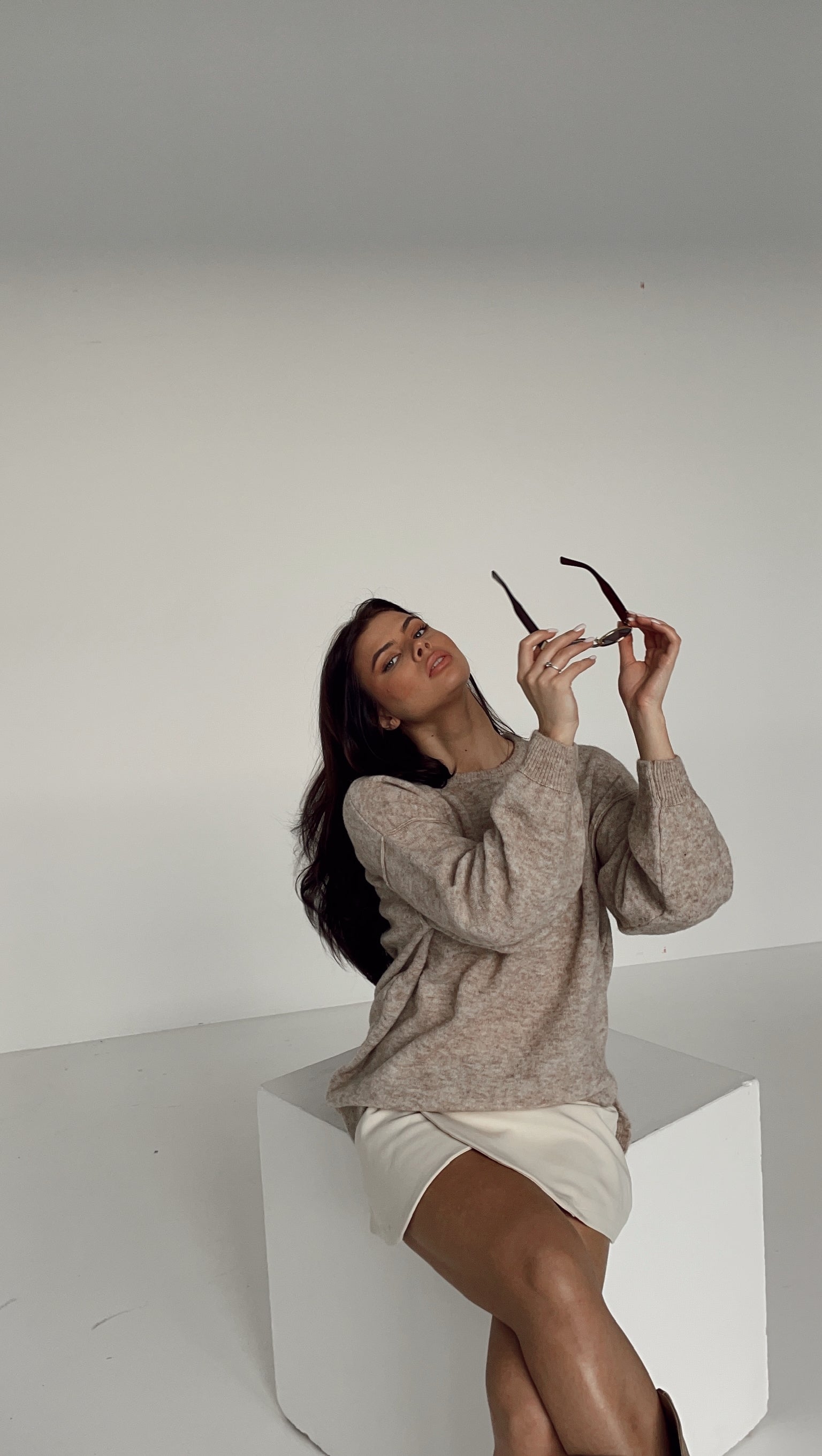 FLUFFY Alpakos ir Merino vilnos Megztinis