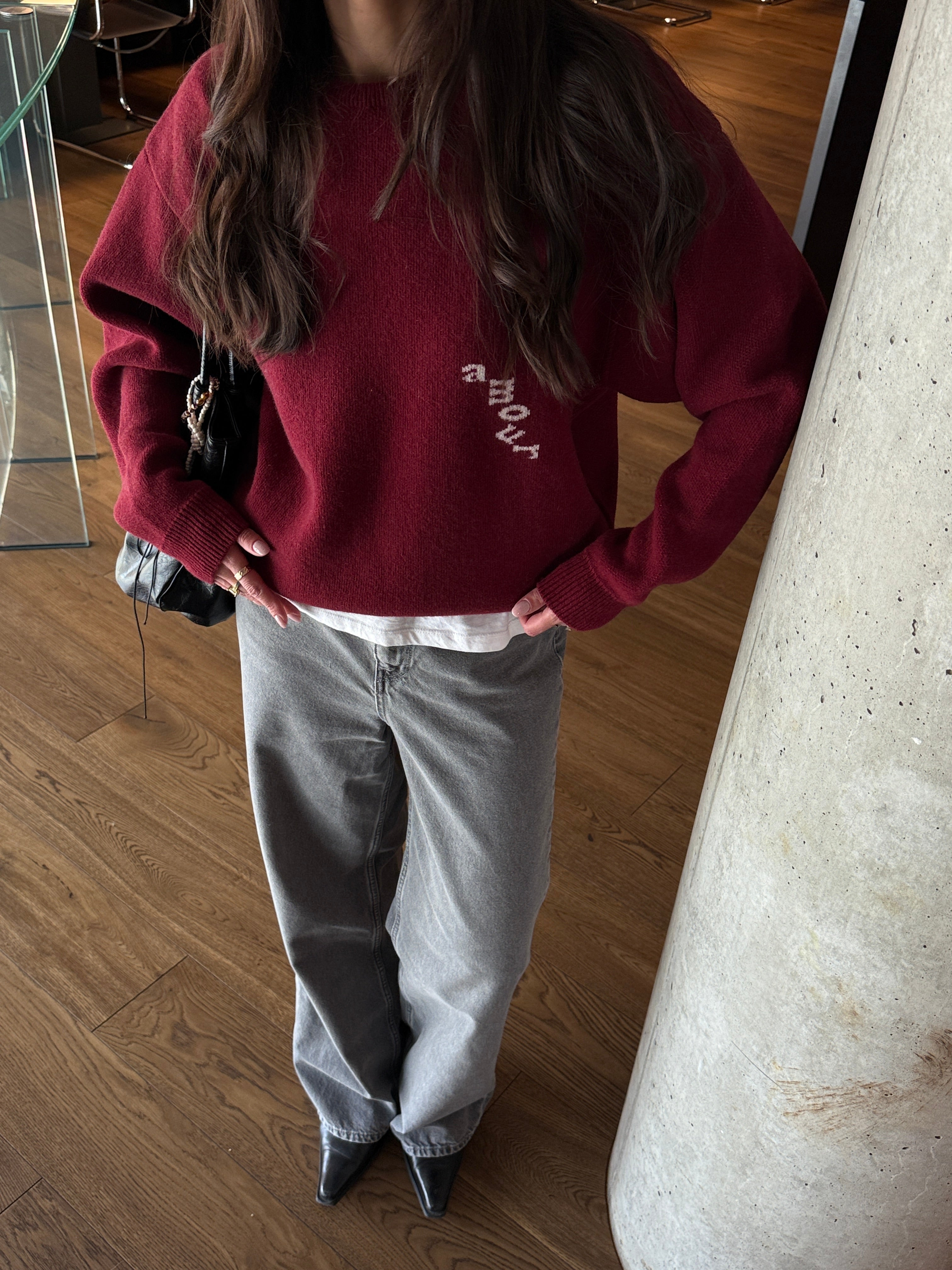 AMOUR Merino Vilnos Džemperis