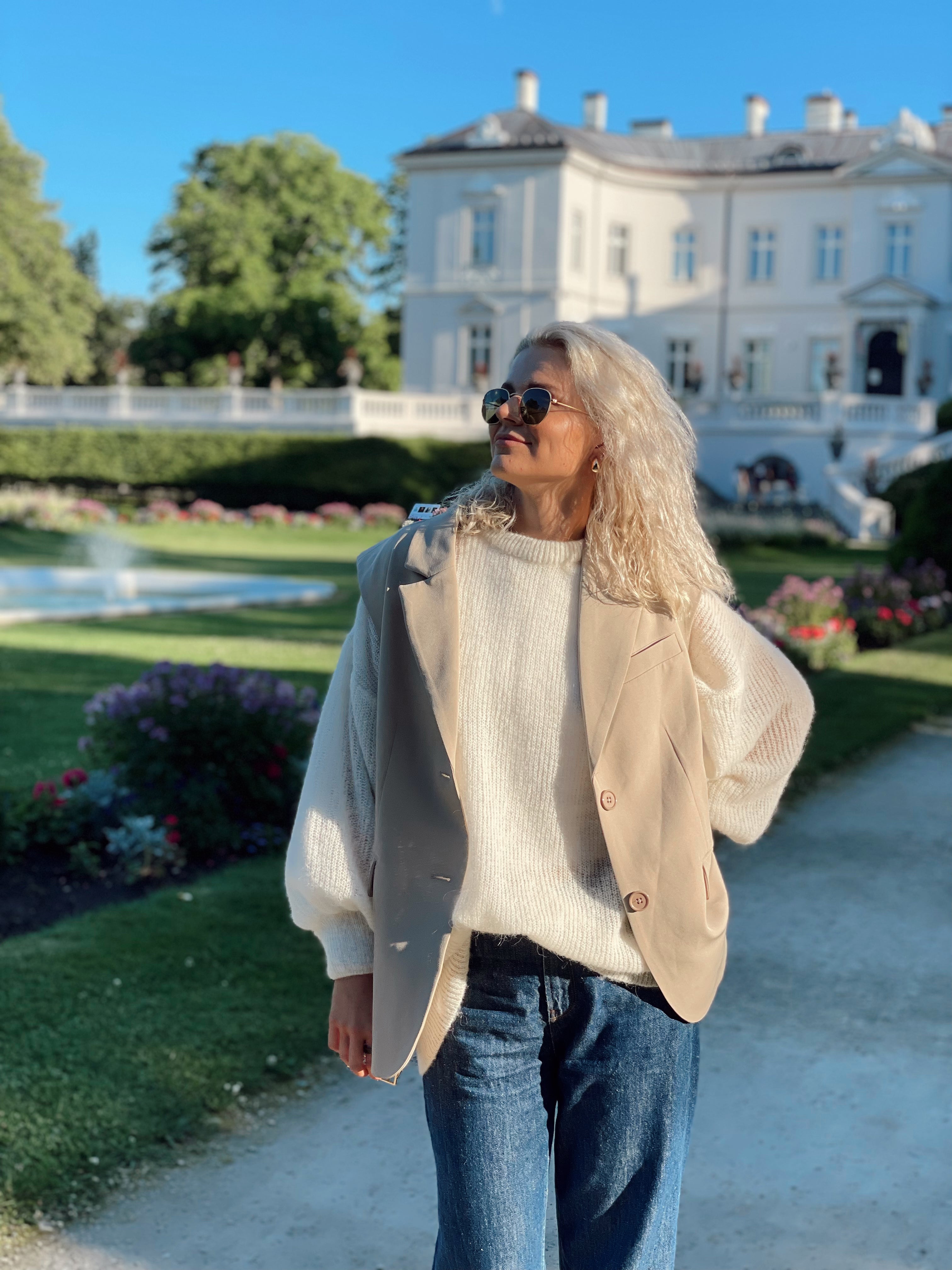 SPECIAL Alpakos ir Merino Vilnos Megztinis Balta