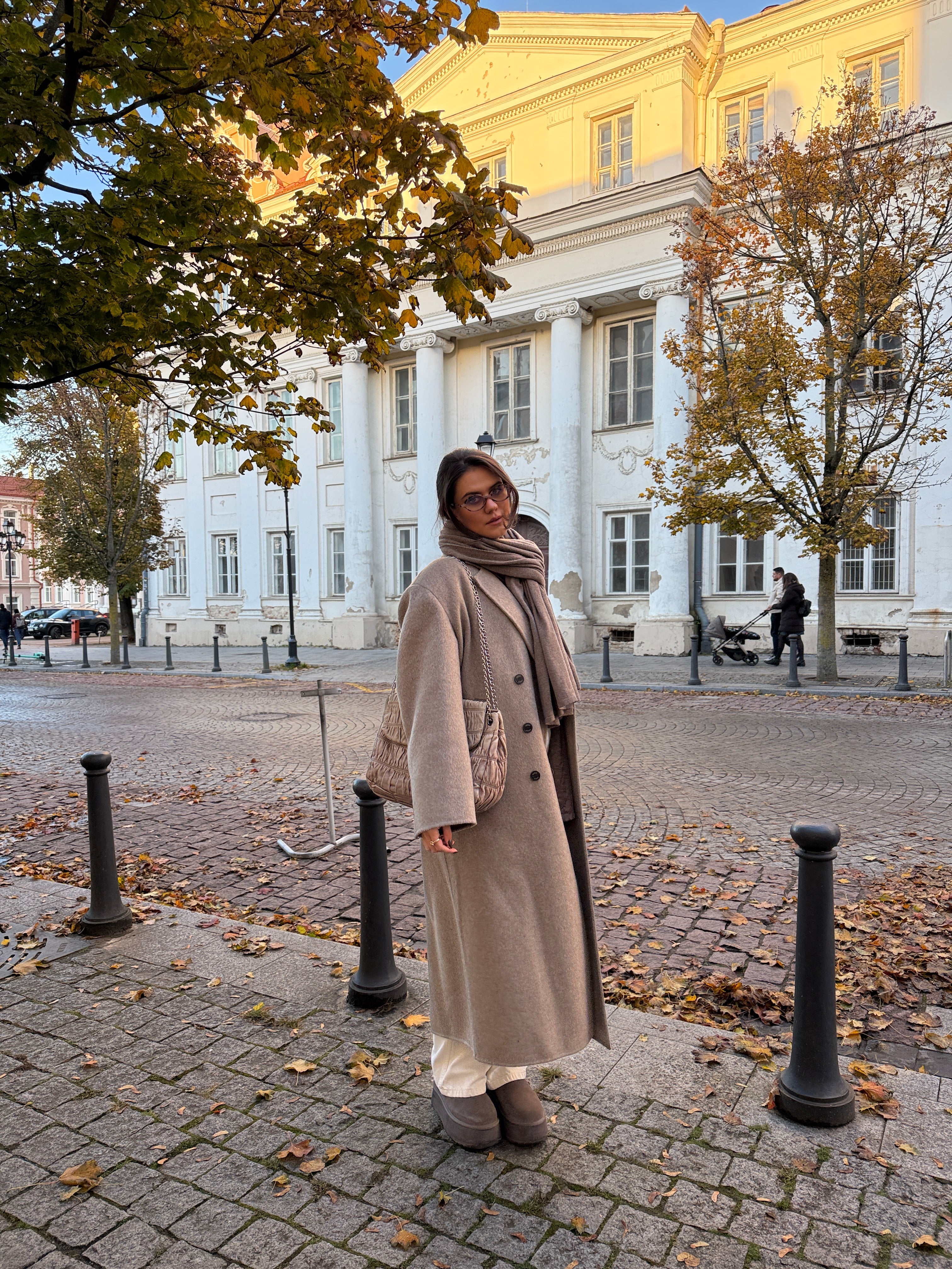 OSLO Merino Vilnos ir Kašmyro Šaliko ir Kepurės Rinkinys Šviesiai Ruda