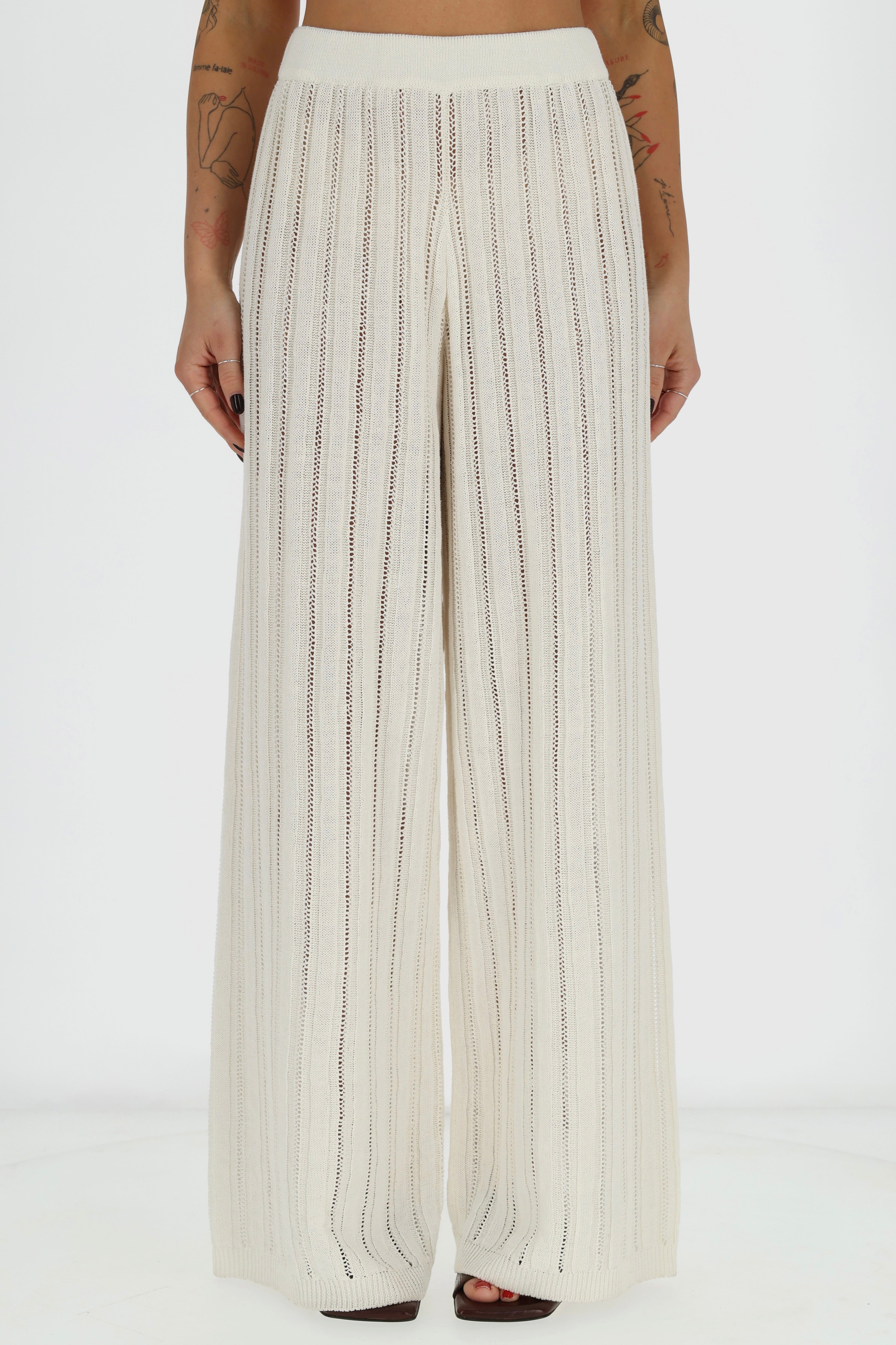 CAPRI Megztas Lino ir Medvilnės Kelnių Dviejų Dalių Kostiumas