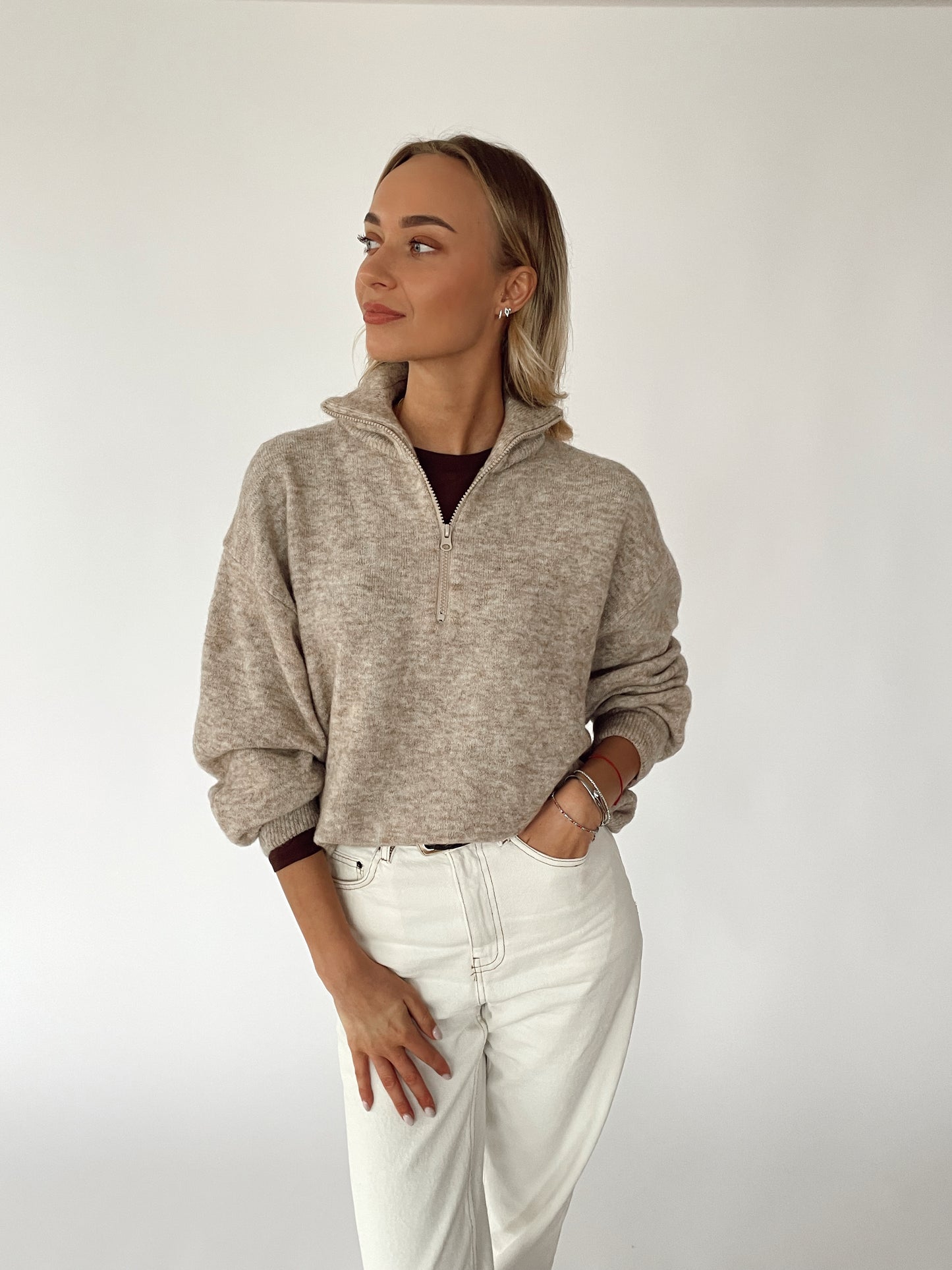 AMSTERDAM Alpaca Sweater with Zipper