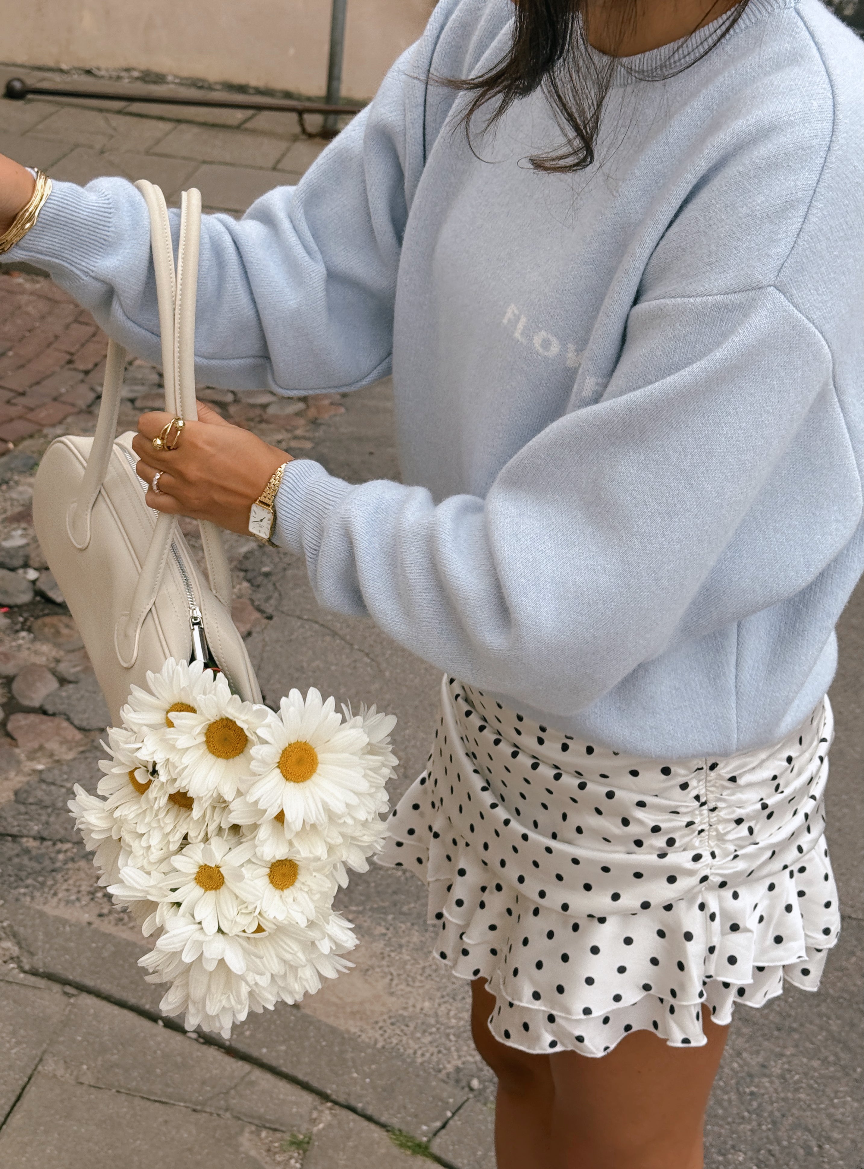 FLOWER Kašmyro ir Merino Vilnos Megztinis