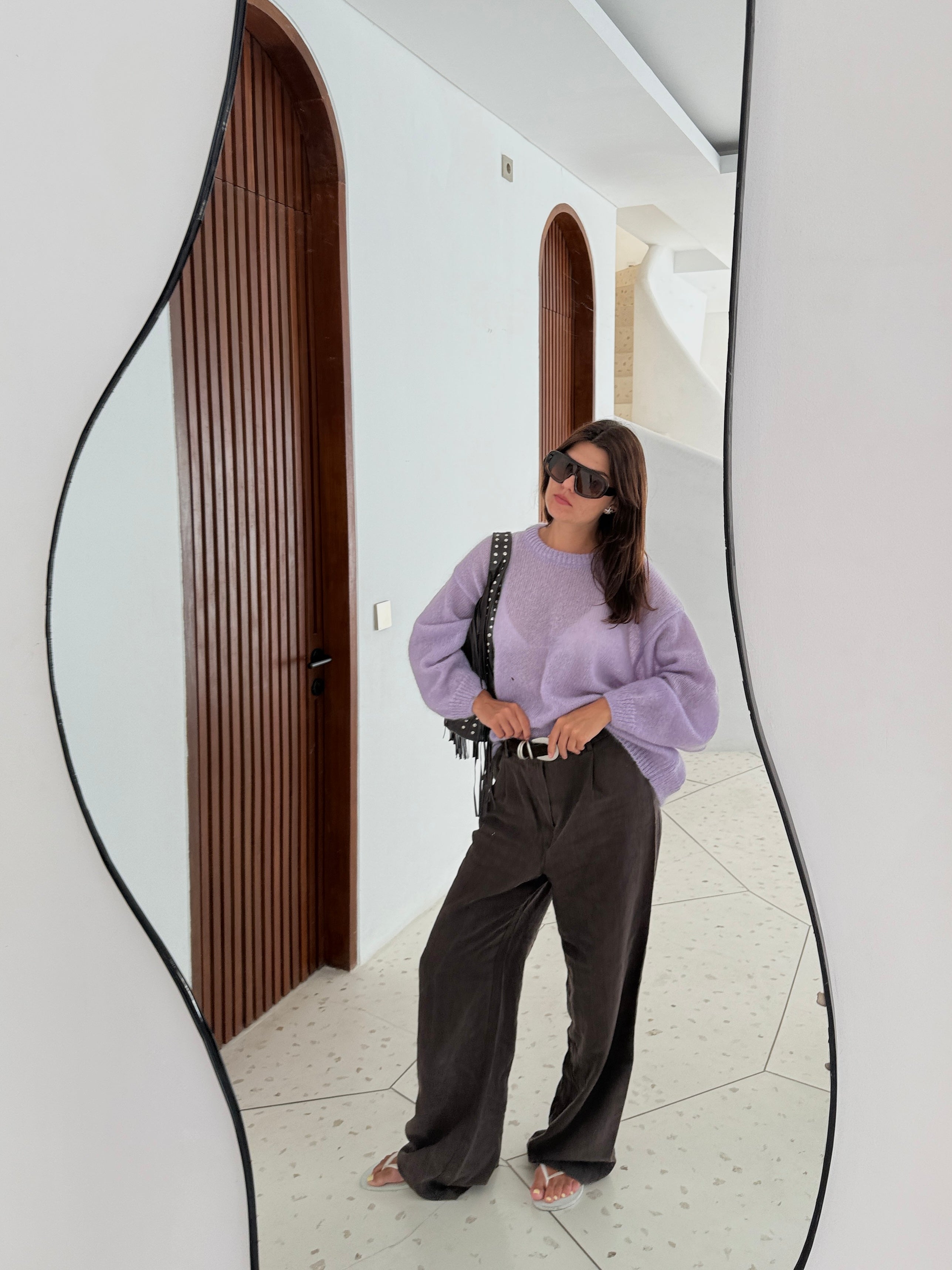 SOFT ROME Moheros ir Merino Vilnos Megztinis