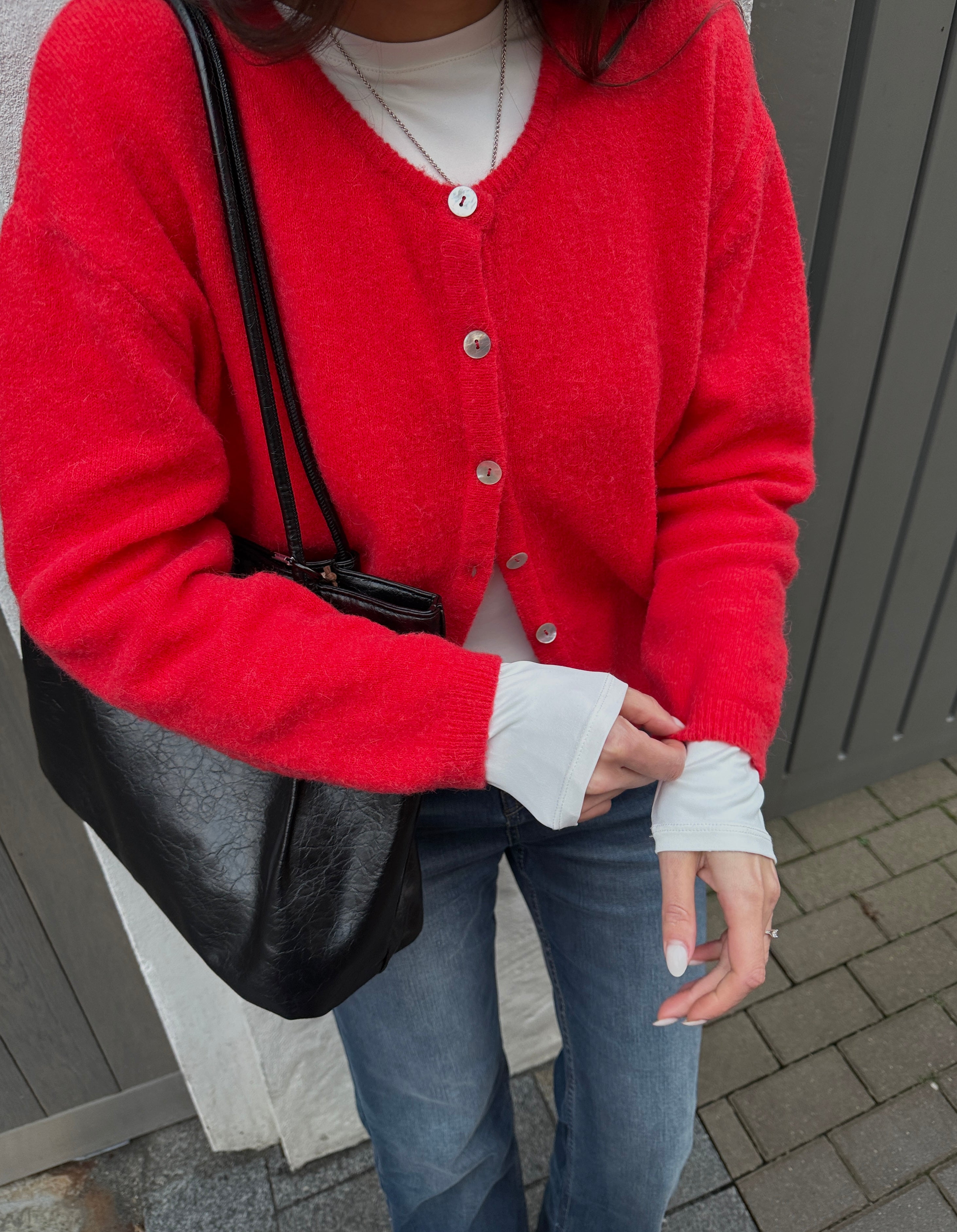 FLUFFY Alpakos Kardiganas su Sagomis