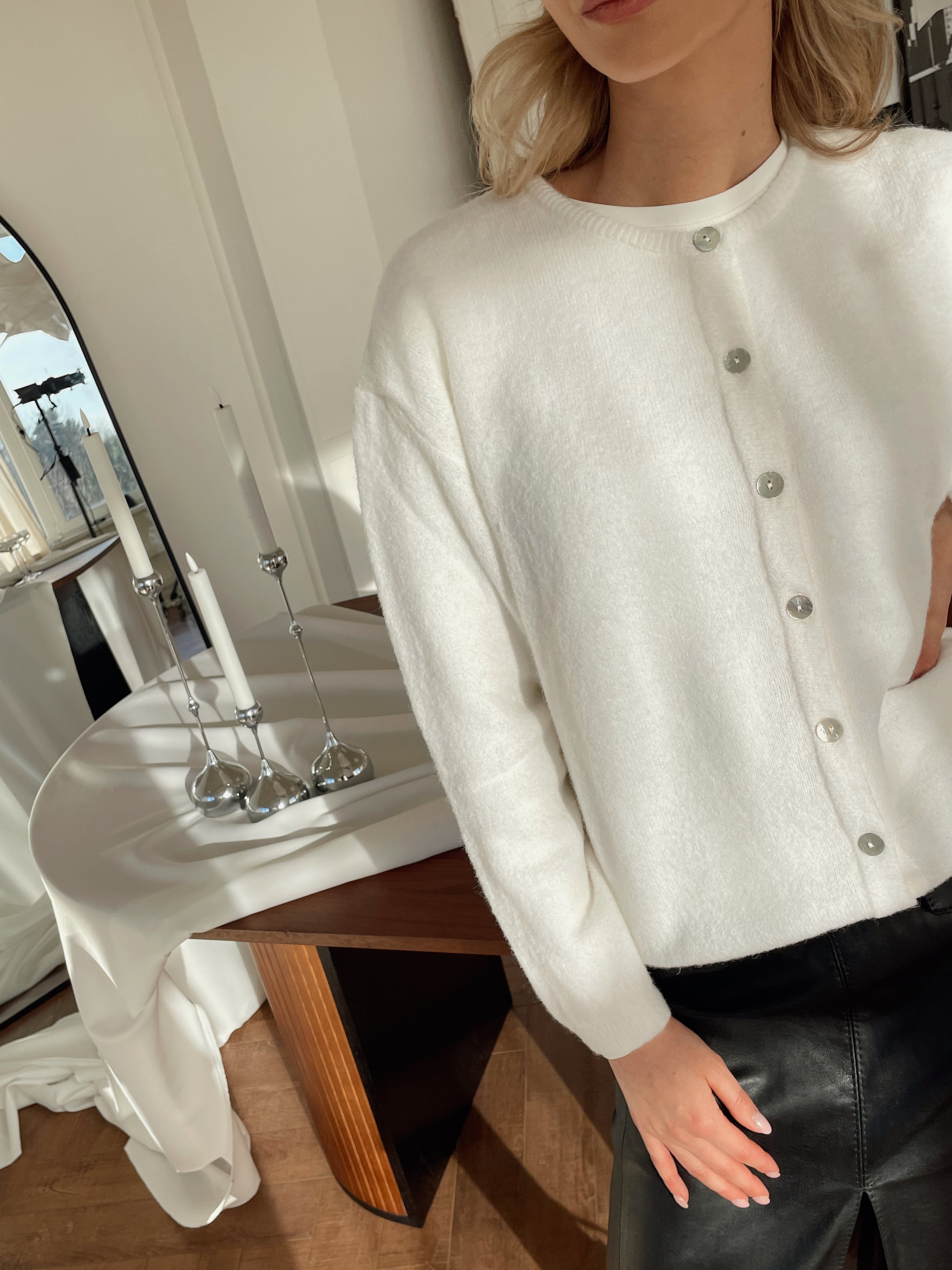 FLUFFY Alpakos Kardiganas su Sagomis