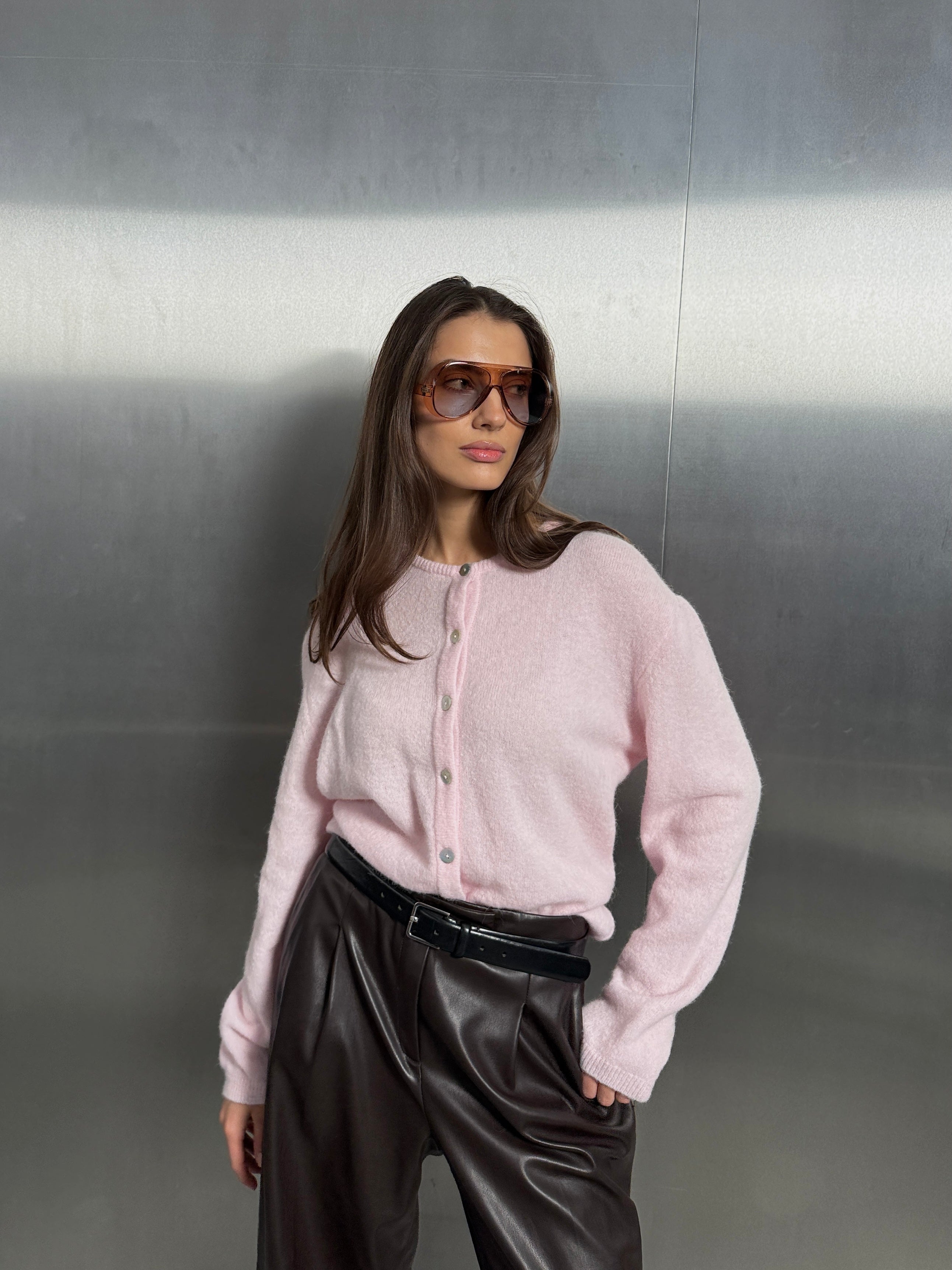 FLUFFY Alpakos Kardiganas su Sagomis