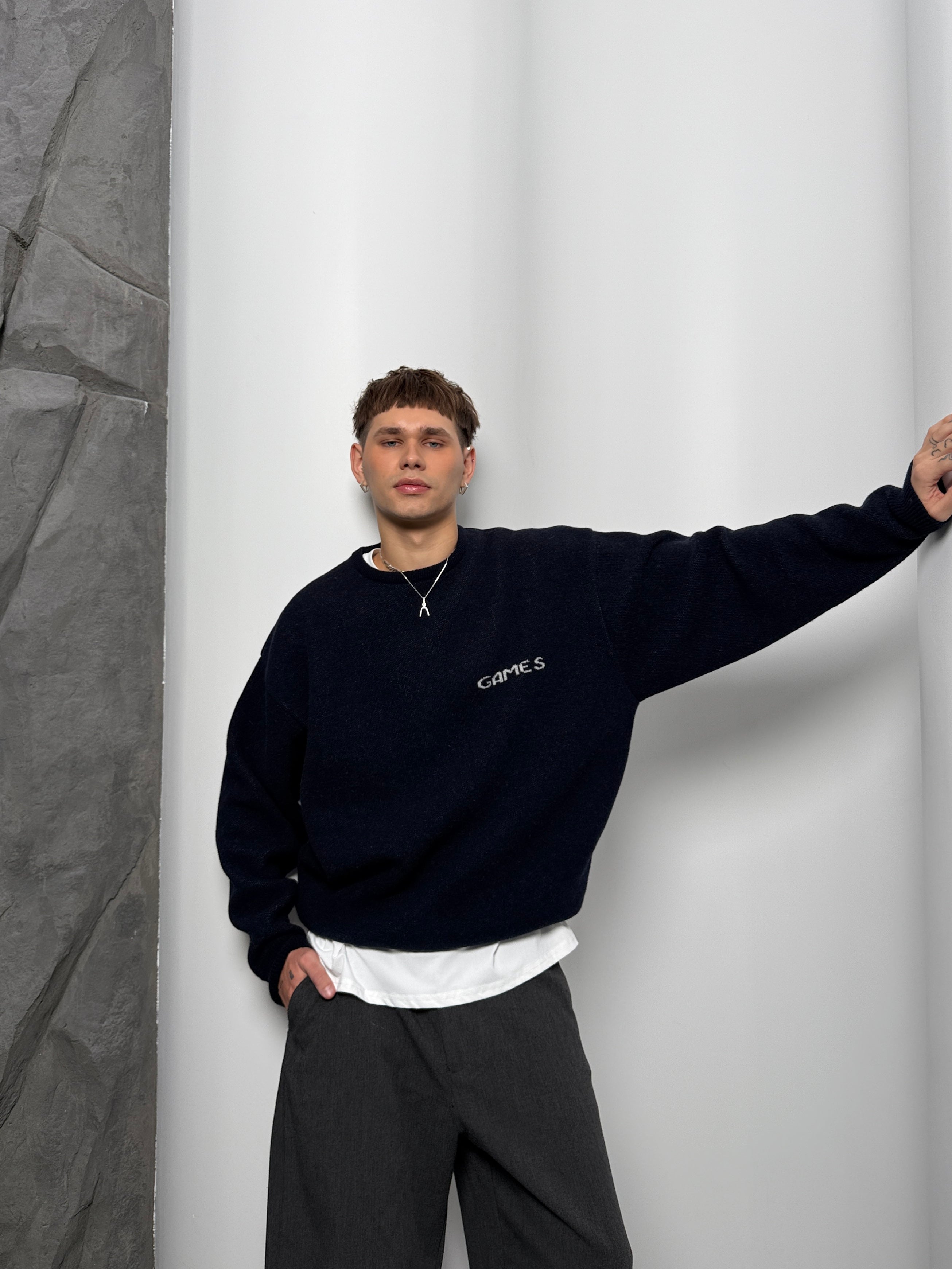 GAMES Merino Vilnos Megztinis