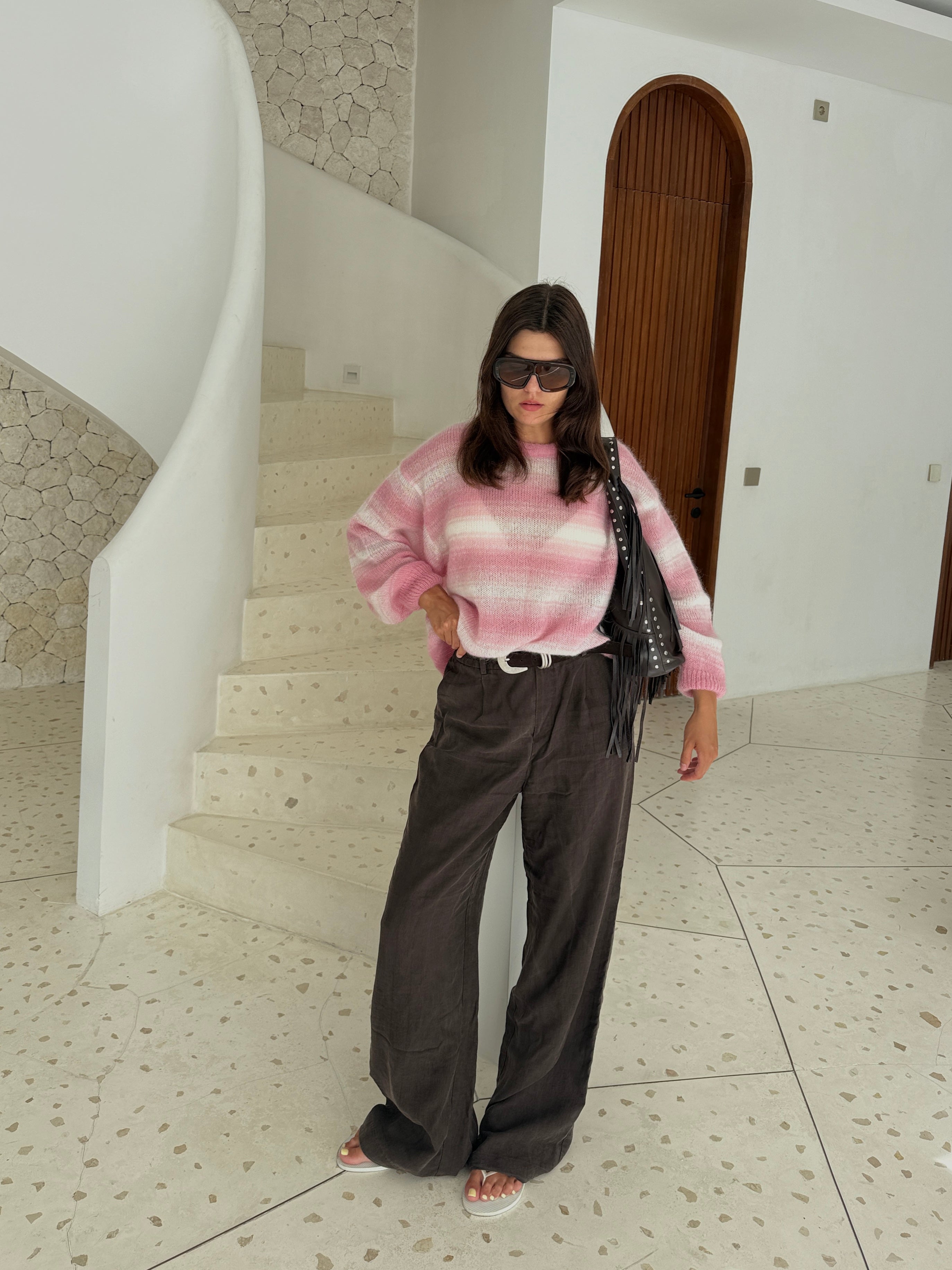 SOFT ROME Moheros ir Merino Vilnos Megztinis