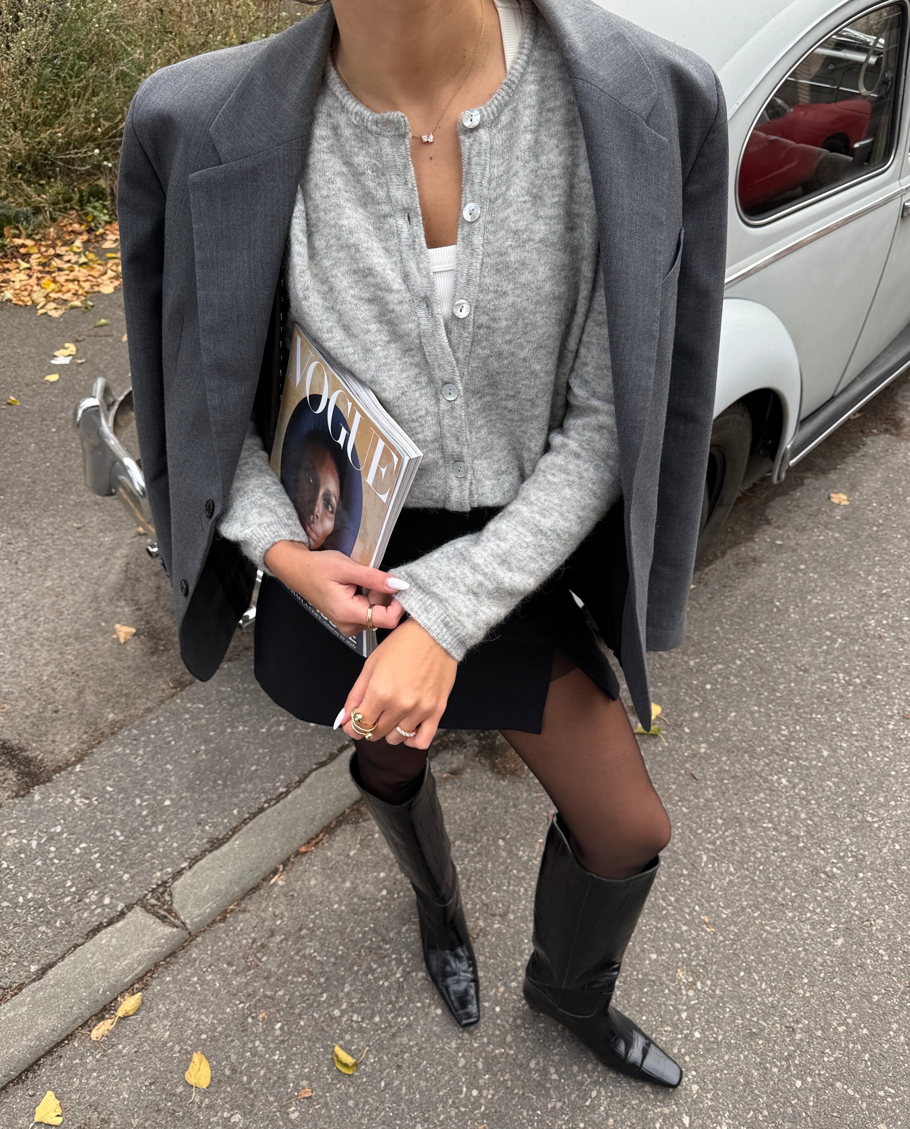 FLUFFY Alpakos Kardiganas su Sagomis