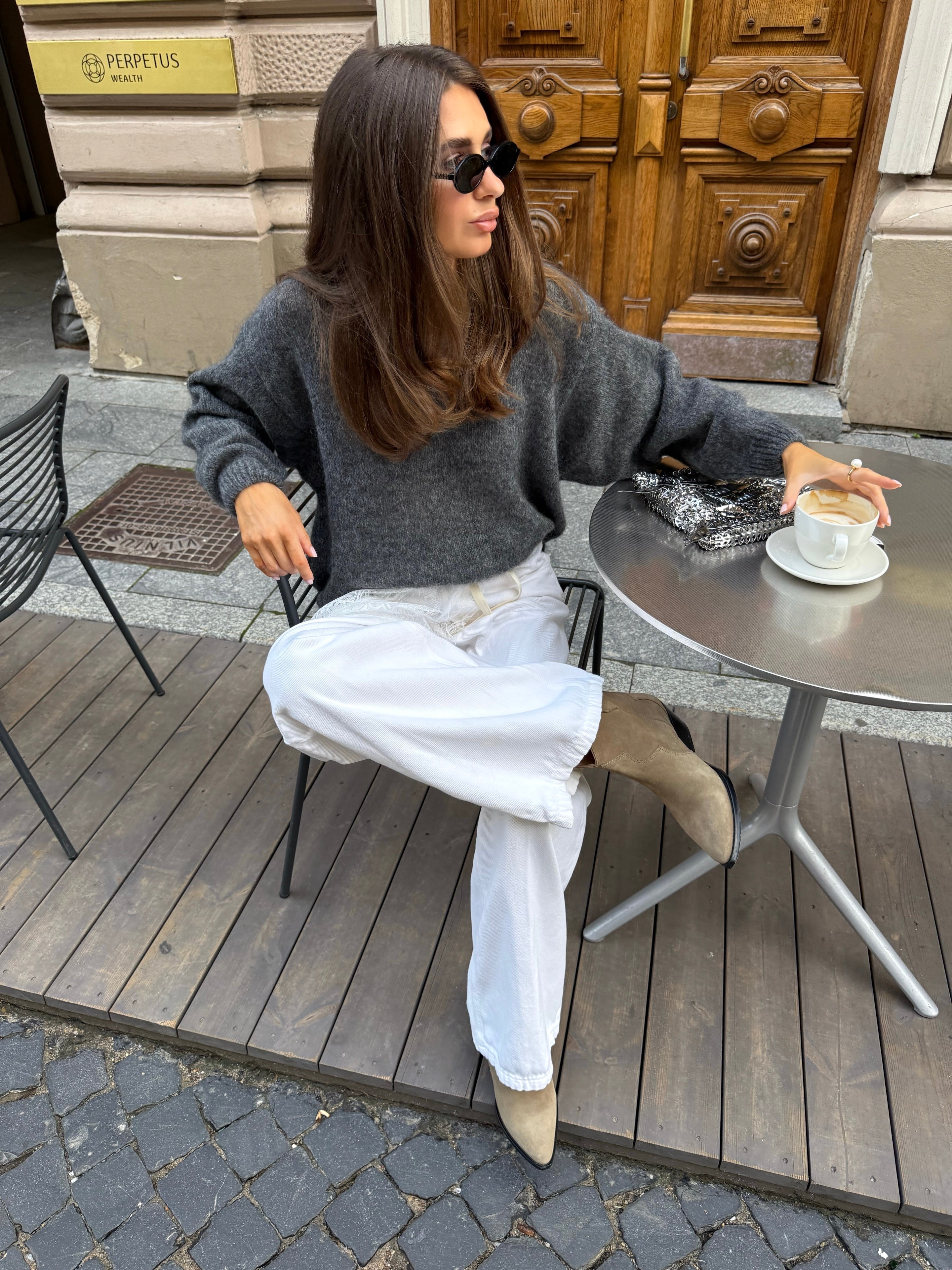 SOFT ROME Moheros ir Merino Vilnos Megztinis