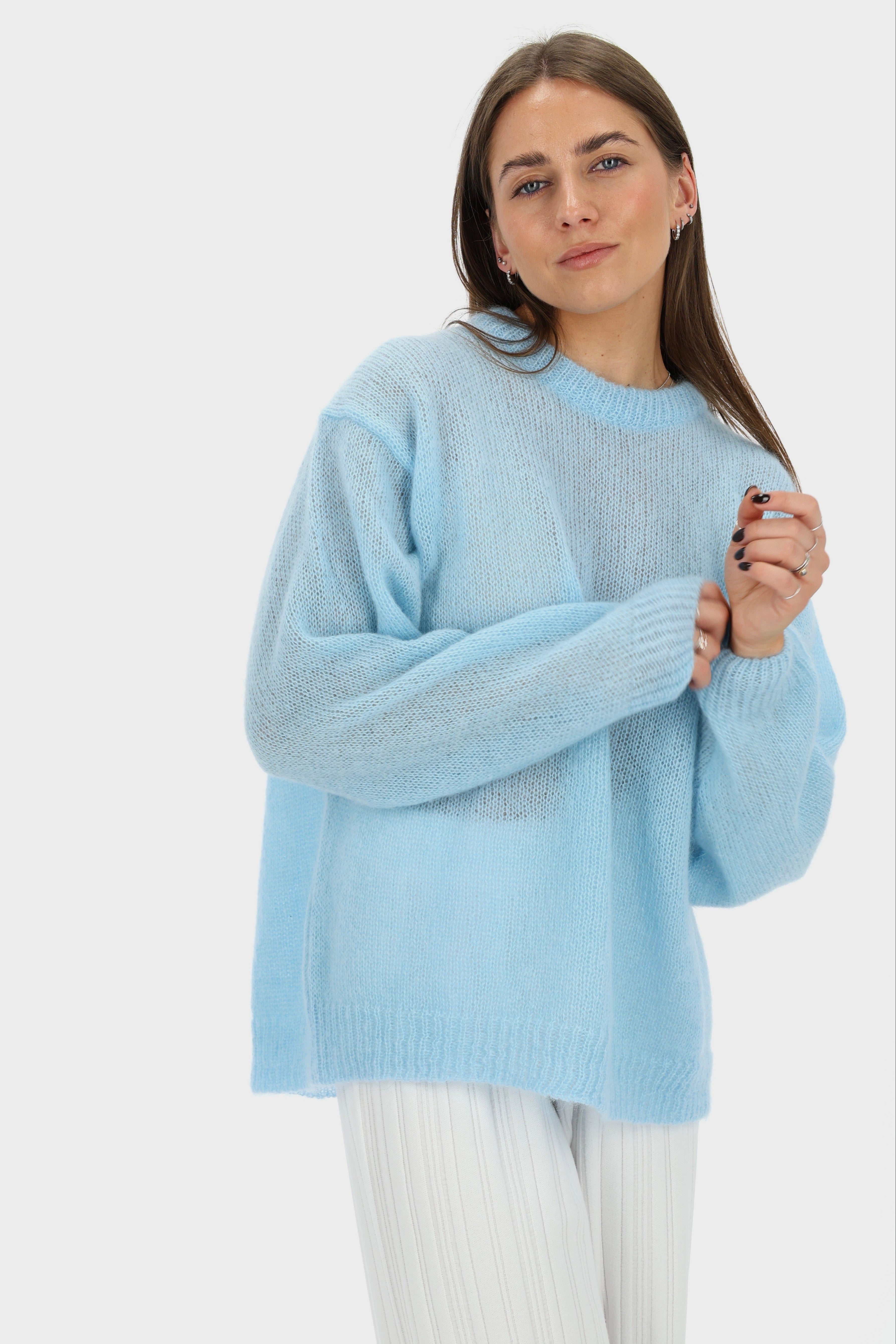 SOFT ROME Moheros ir Merino Vilnos Megztinis