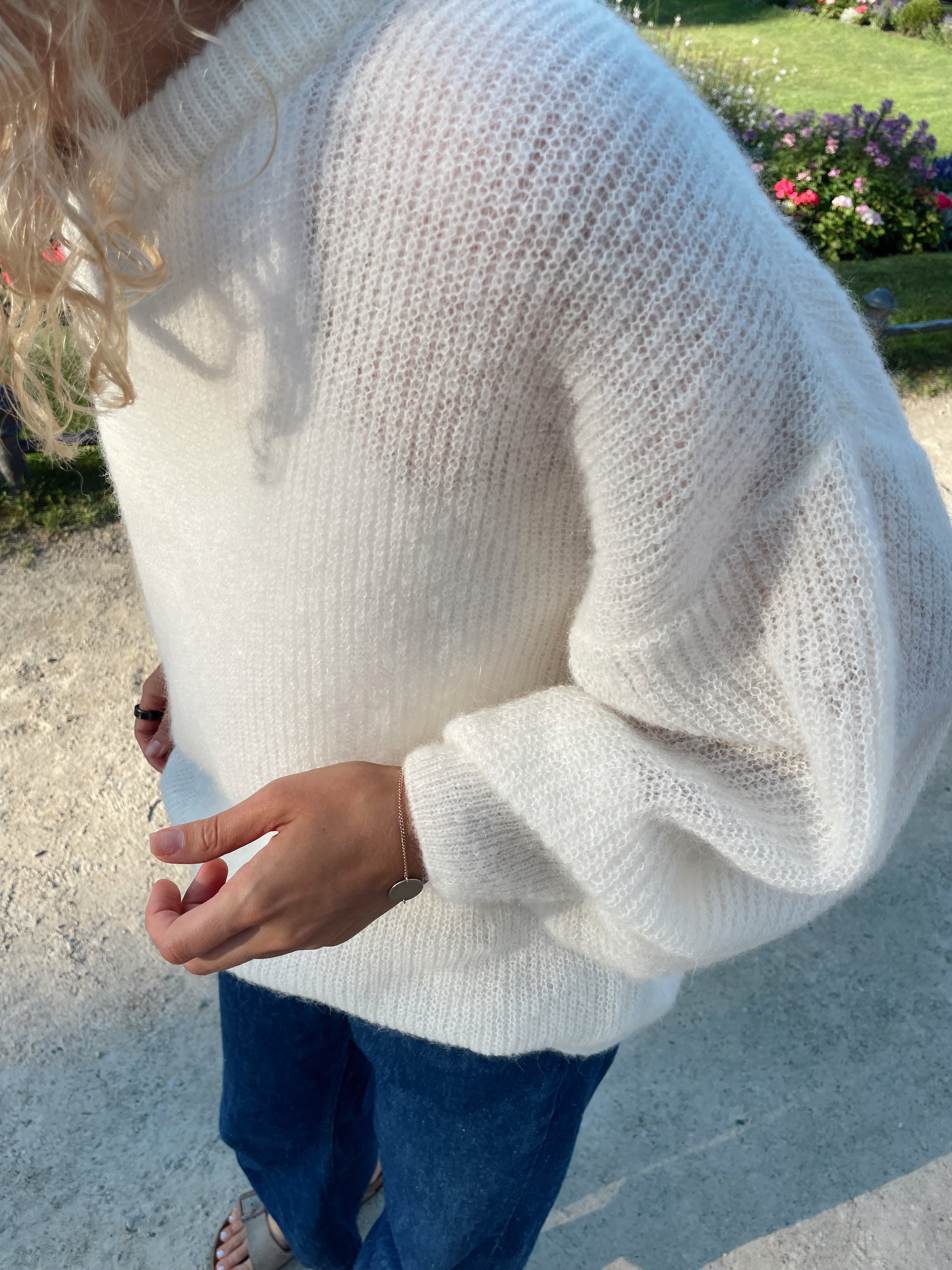 SPECIAL Alpakos ir Merino Vilnos Megztinis Balta