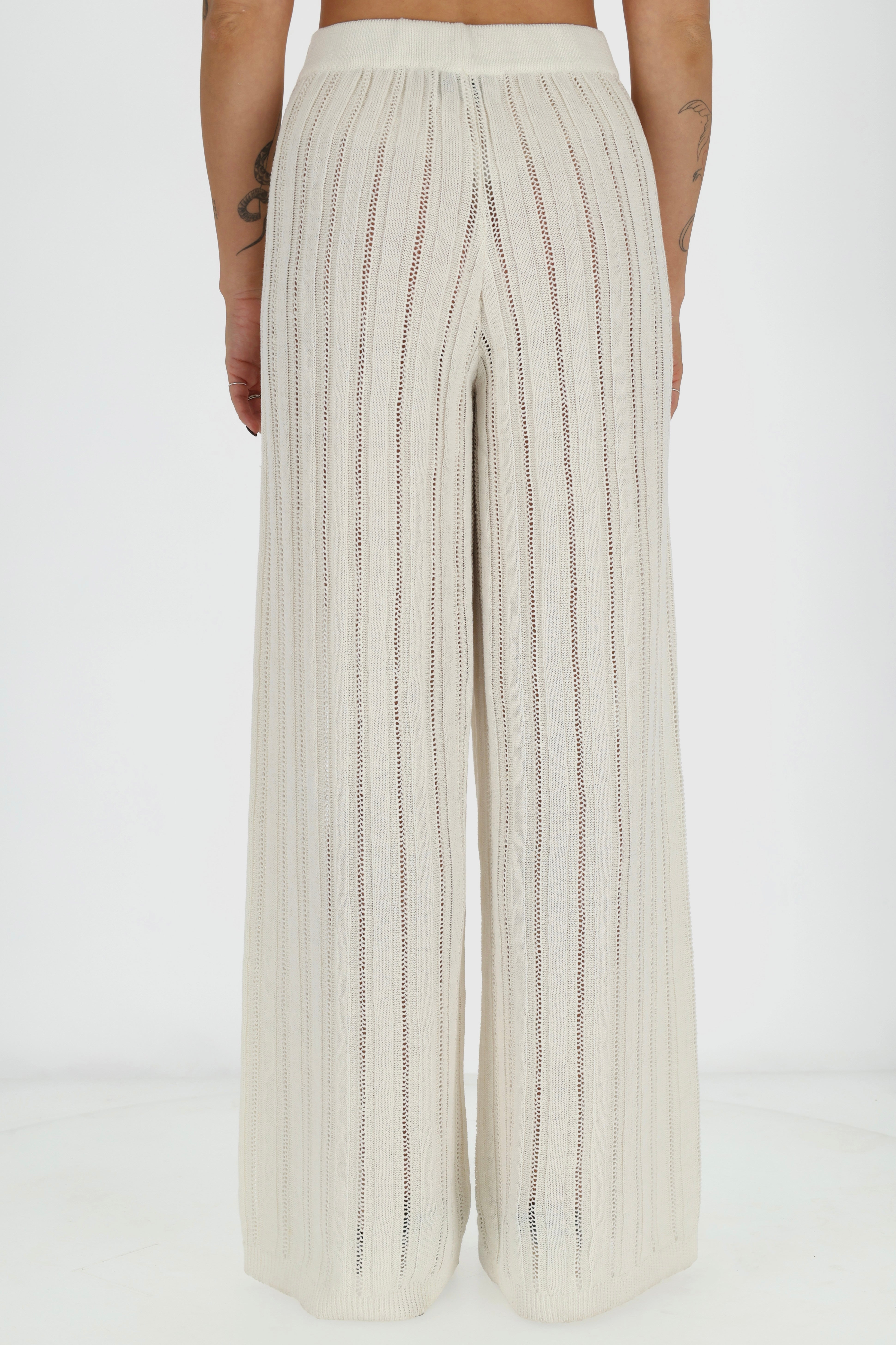 CAPRI Megztas Lino ir Medvilnės Kelnių Dviejų Dalių Kostiumas