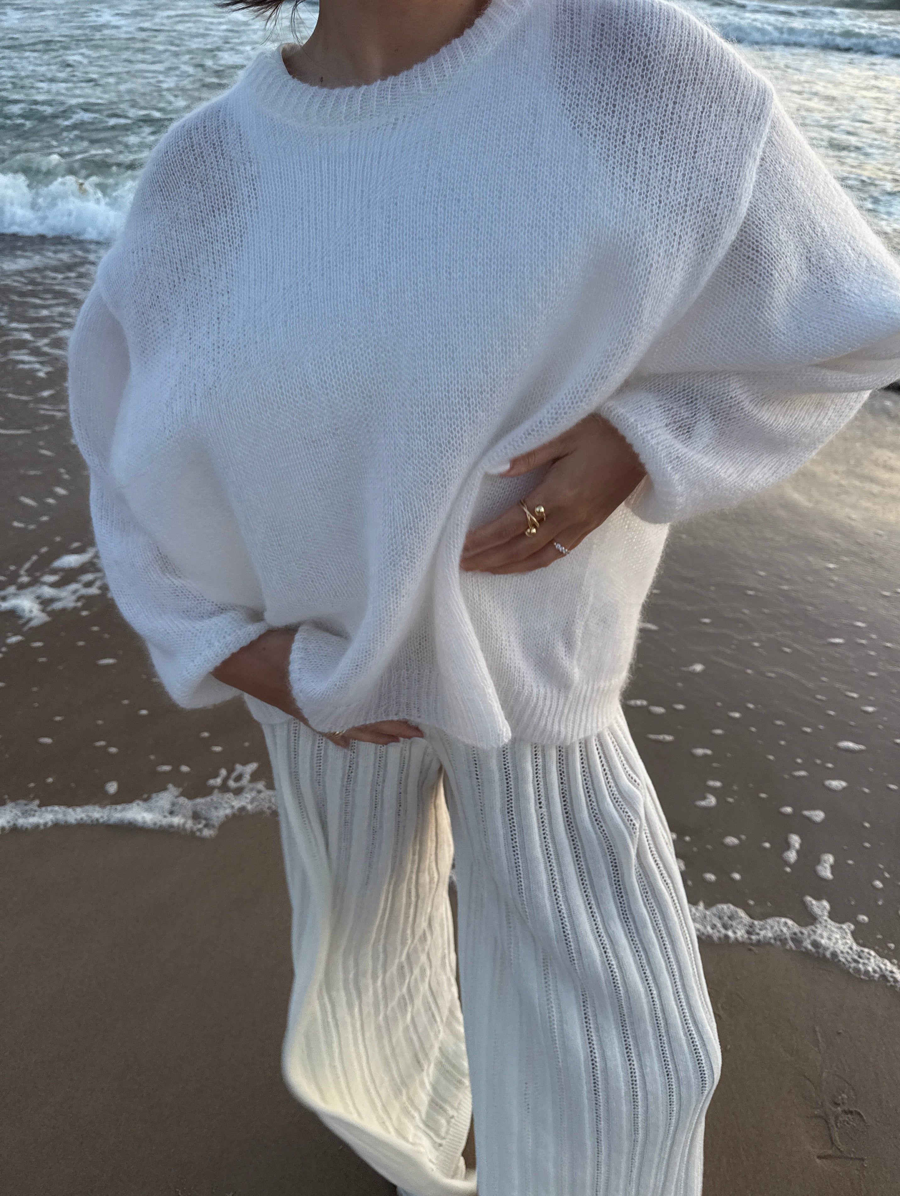 SOFT ROME Moheros ir Merino Vilnos Megztinis