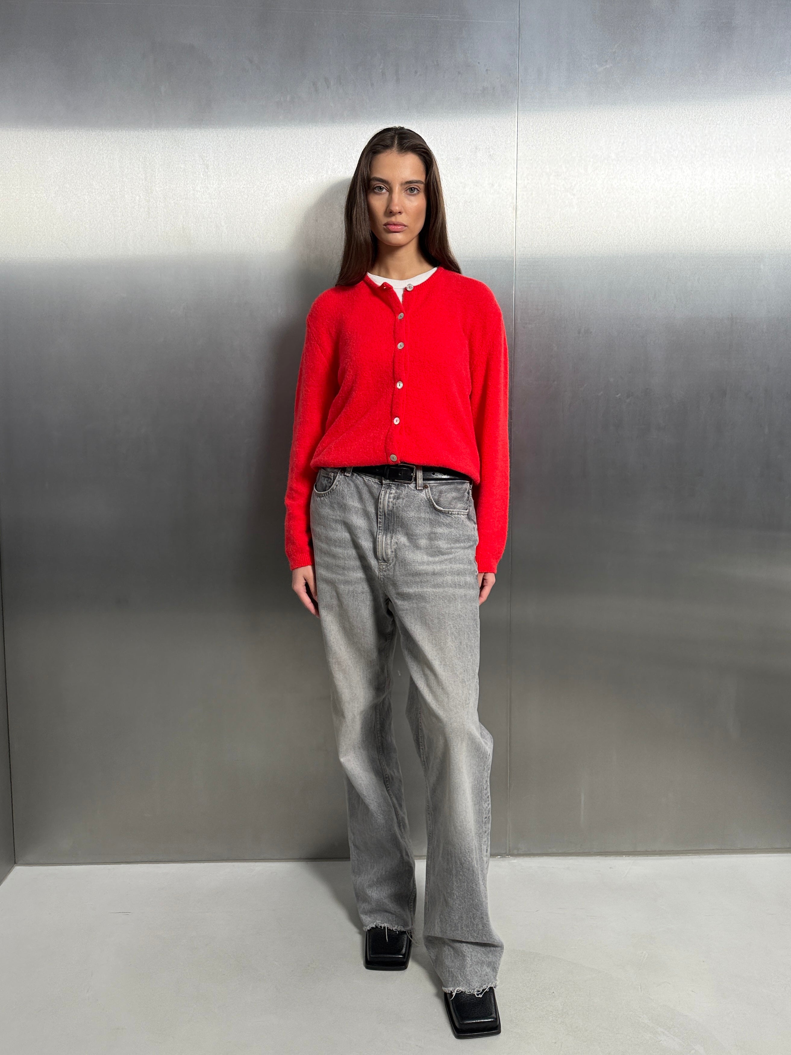 FLUFFY Alpakos Kardiganas su Sagomis