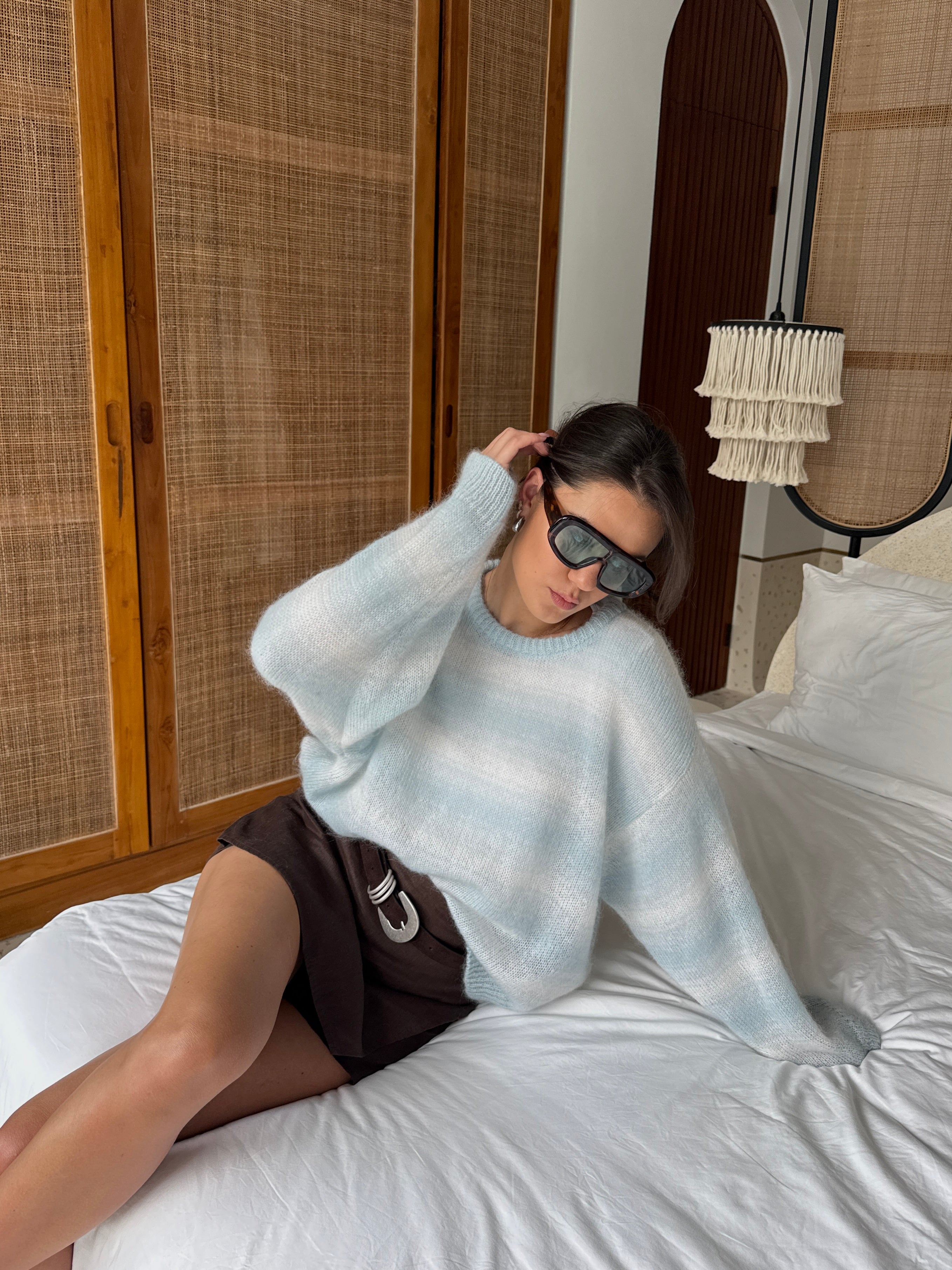 SOFT ROME Moheros ir Merino Vilnos Megztinis