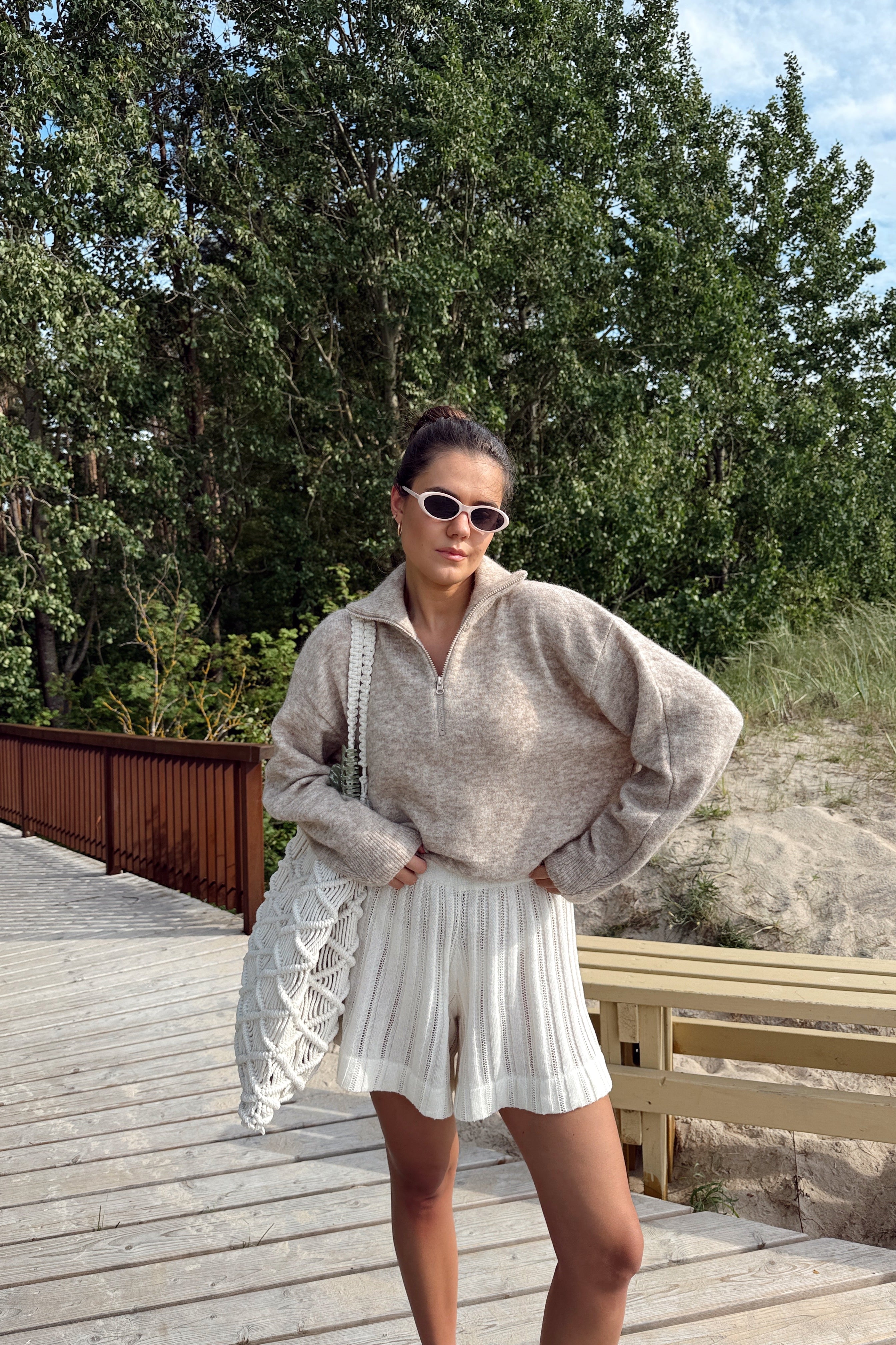 AMSTERDAM Alpakos Megztinis su Užtrauktuku