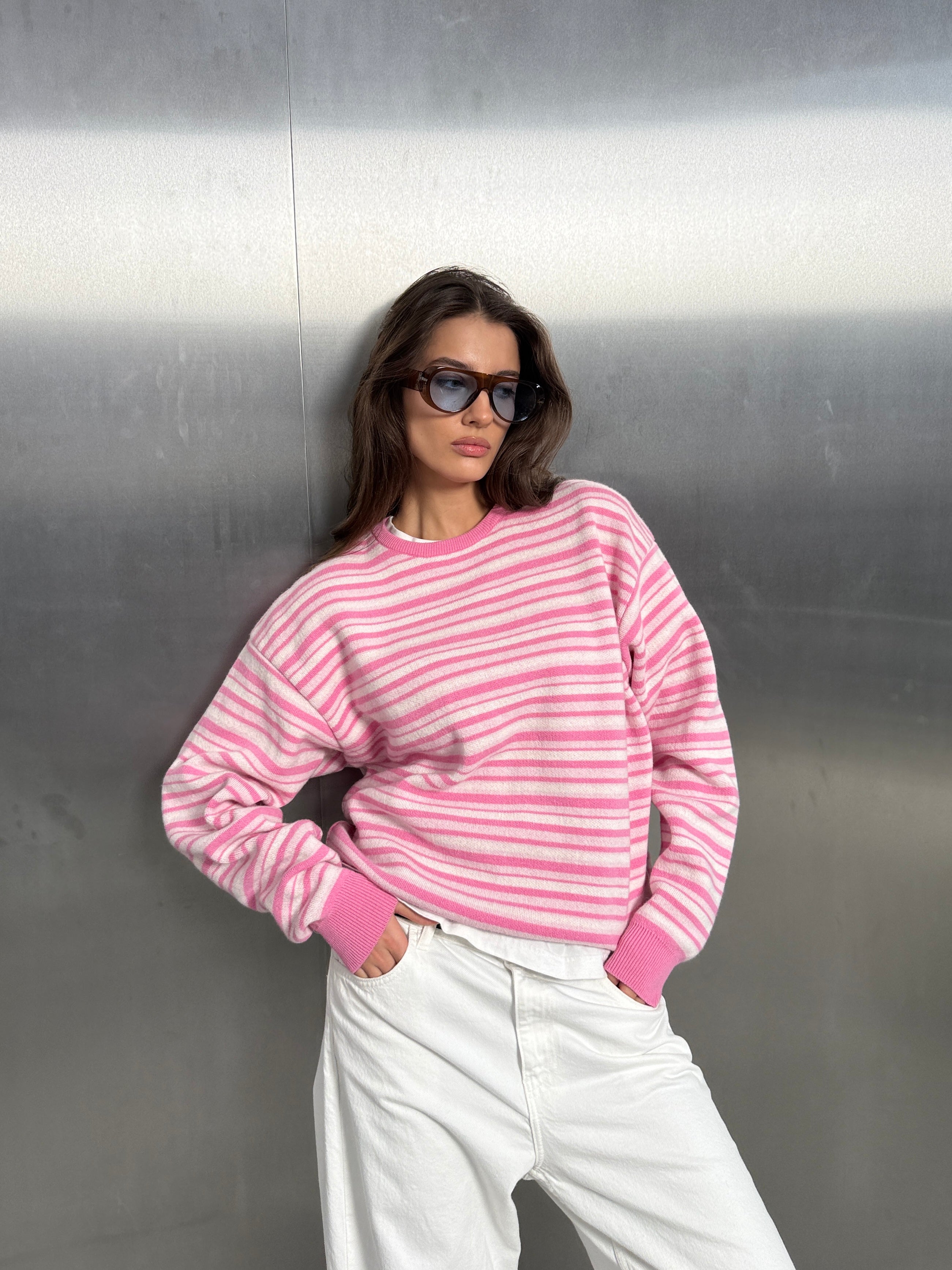 FLOWER Cashmere and Merino Wool Sweater