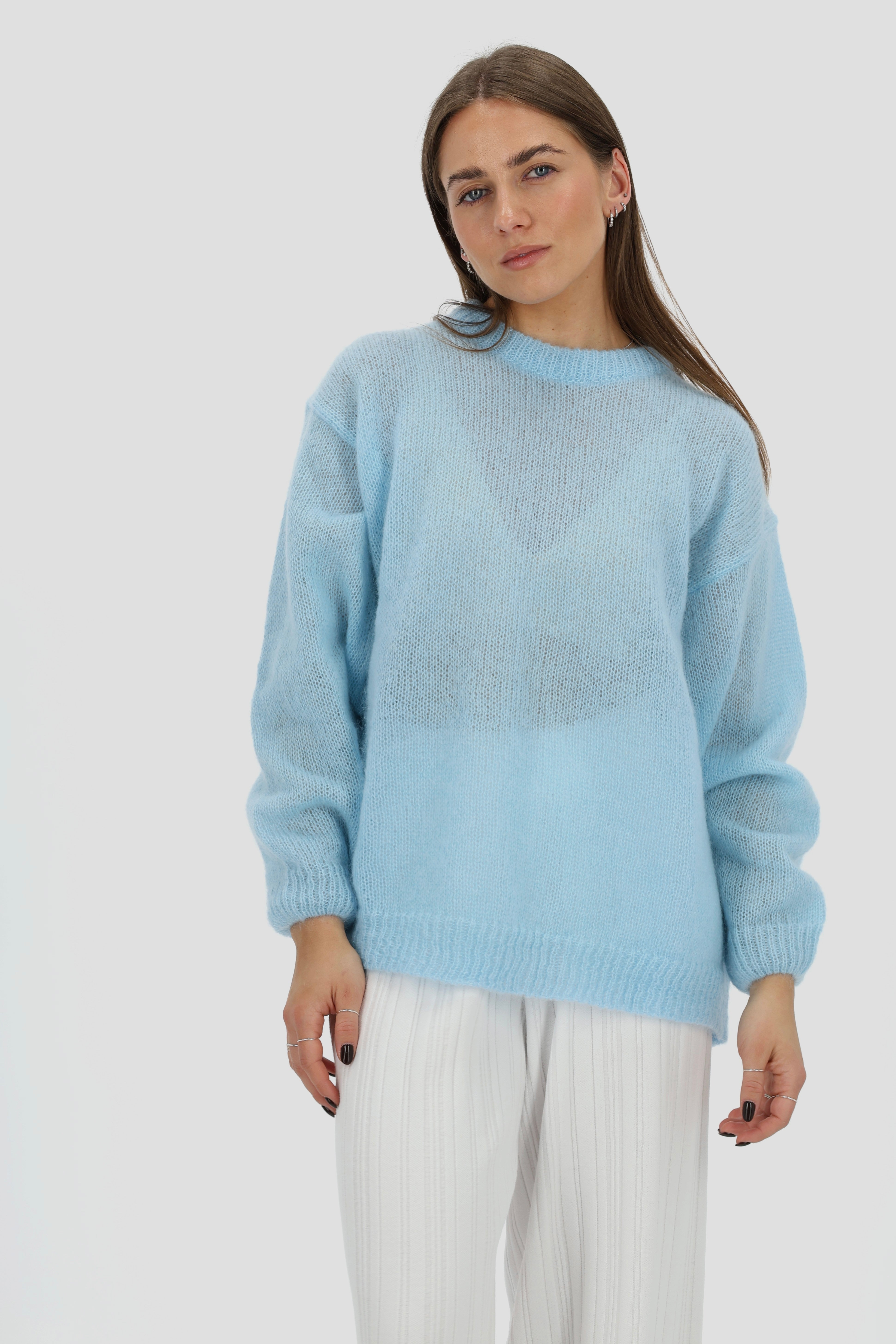 SOFT ROME Moheros ir Merino Vilnos Megztinis