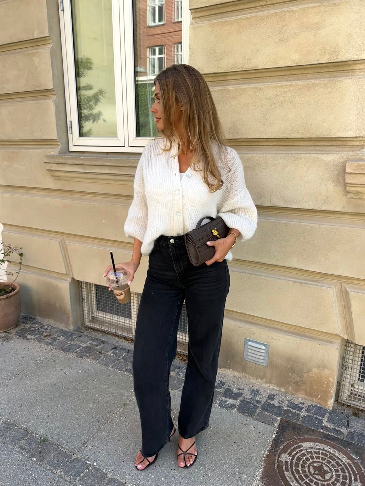 PARIS Alpakos Palaidinė Balta