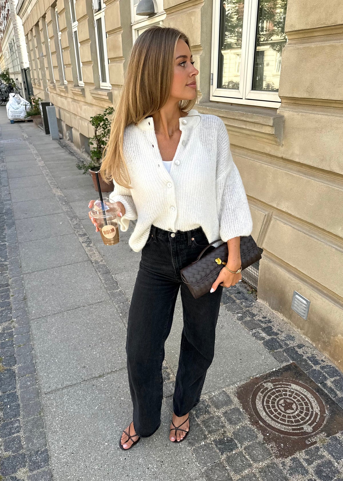PARIS Alpakos Palaidinė Balta