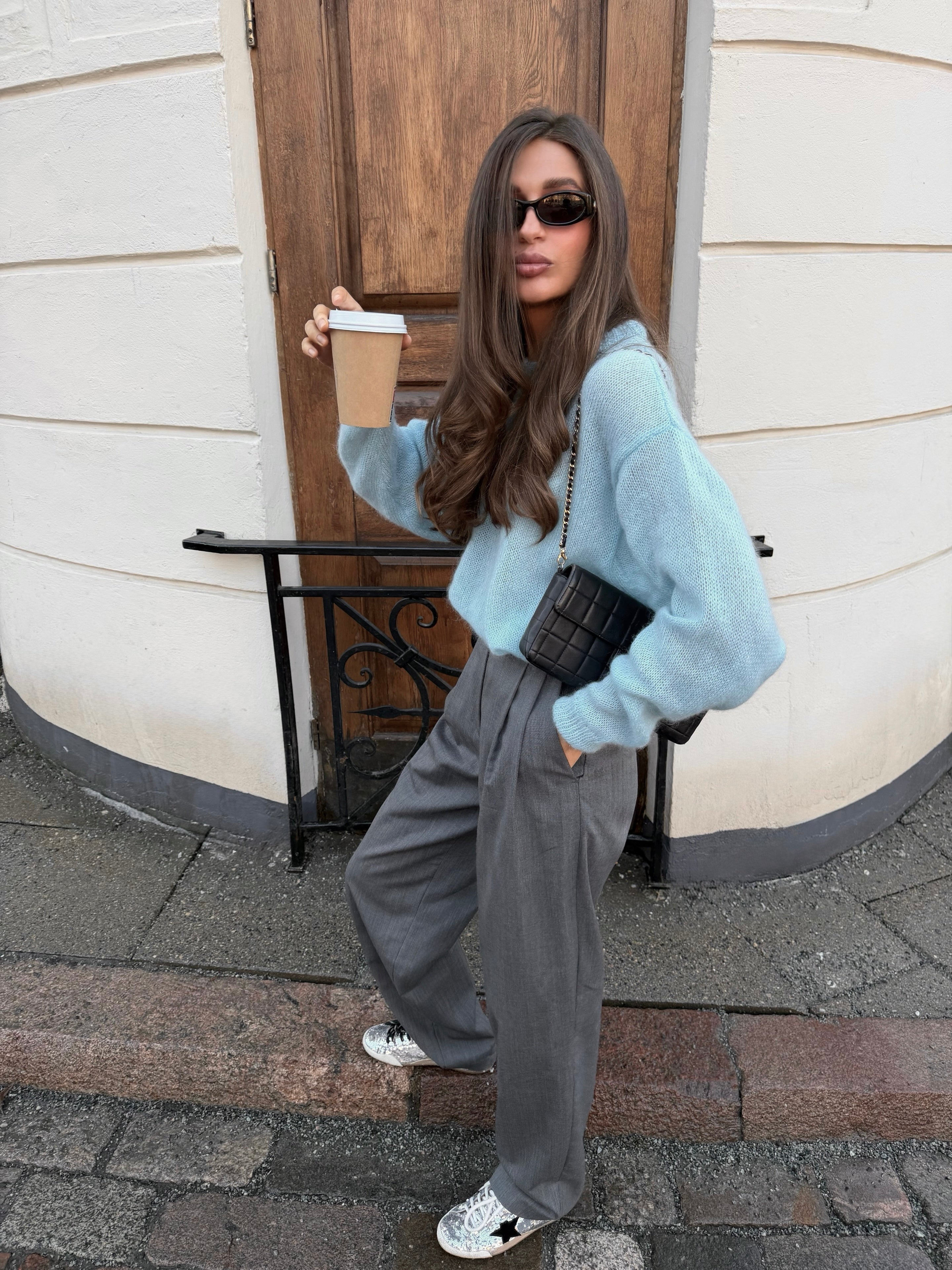 SOFT ROME Moheros ir Merino Vilnos Megztinis