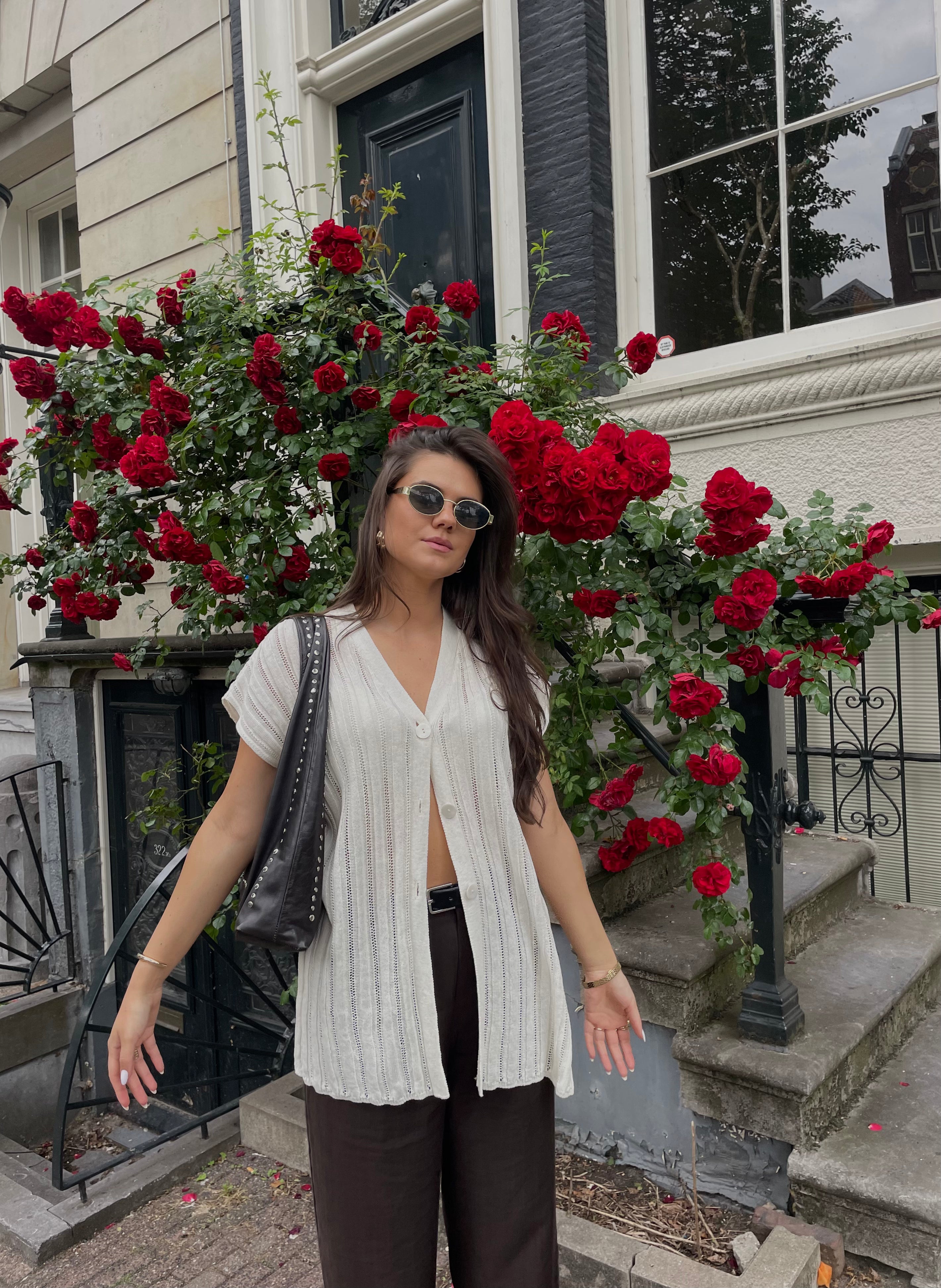 CAPRI Knitted Linen and Cotton Vest