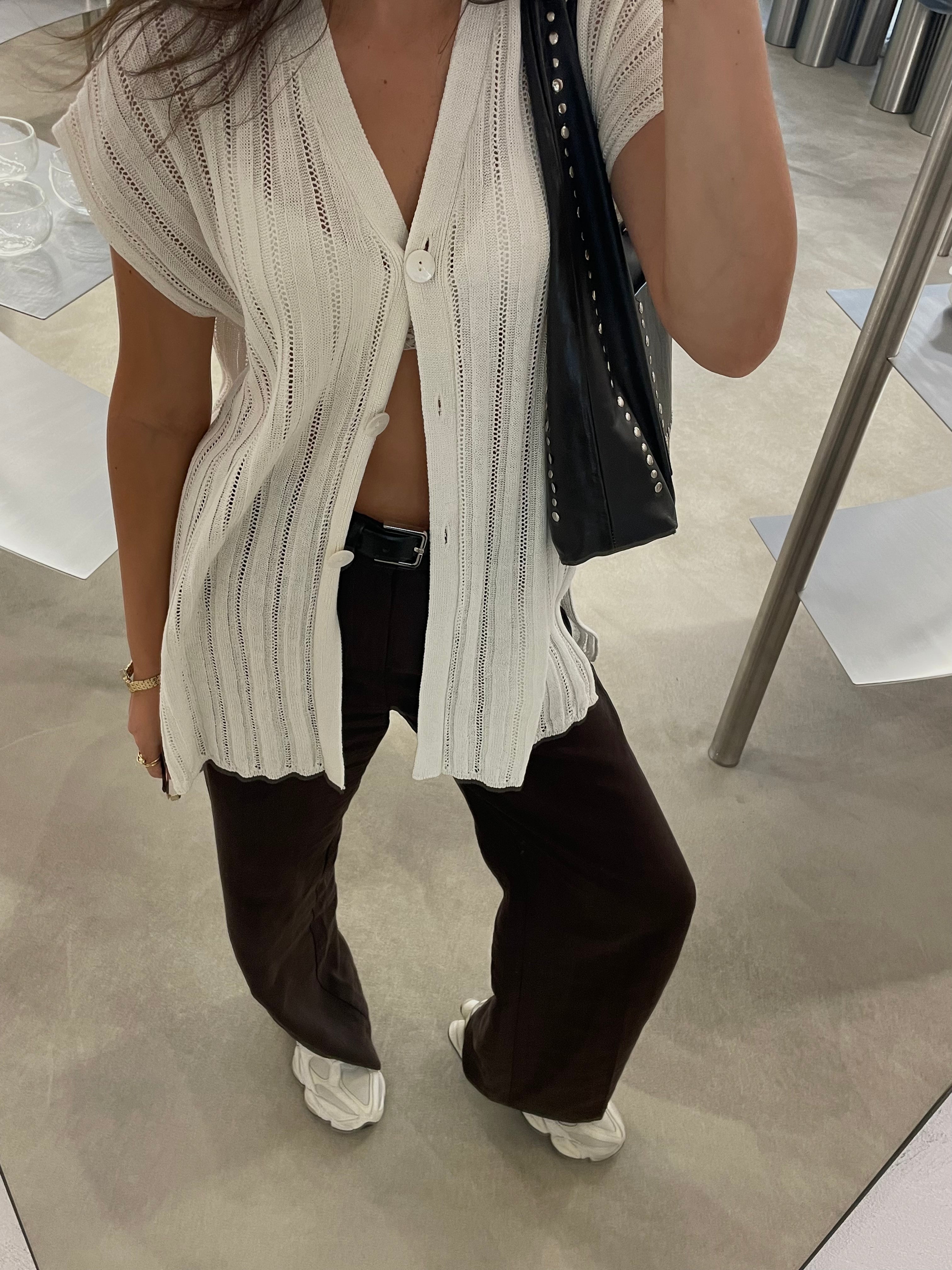 CAPRI Knitted Linen and Cotton Vest