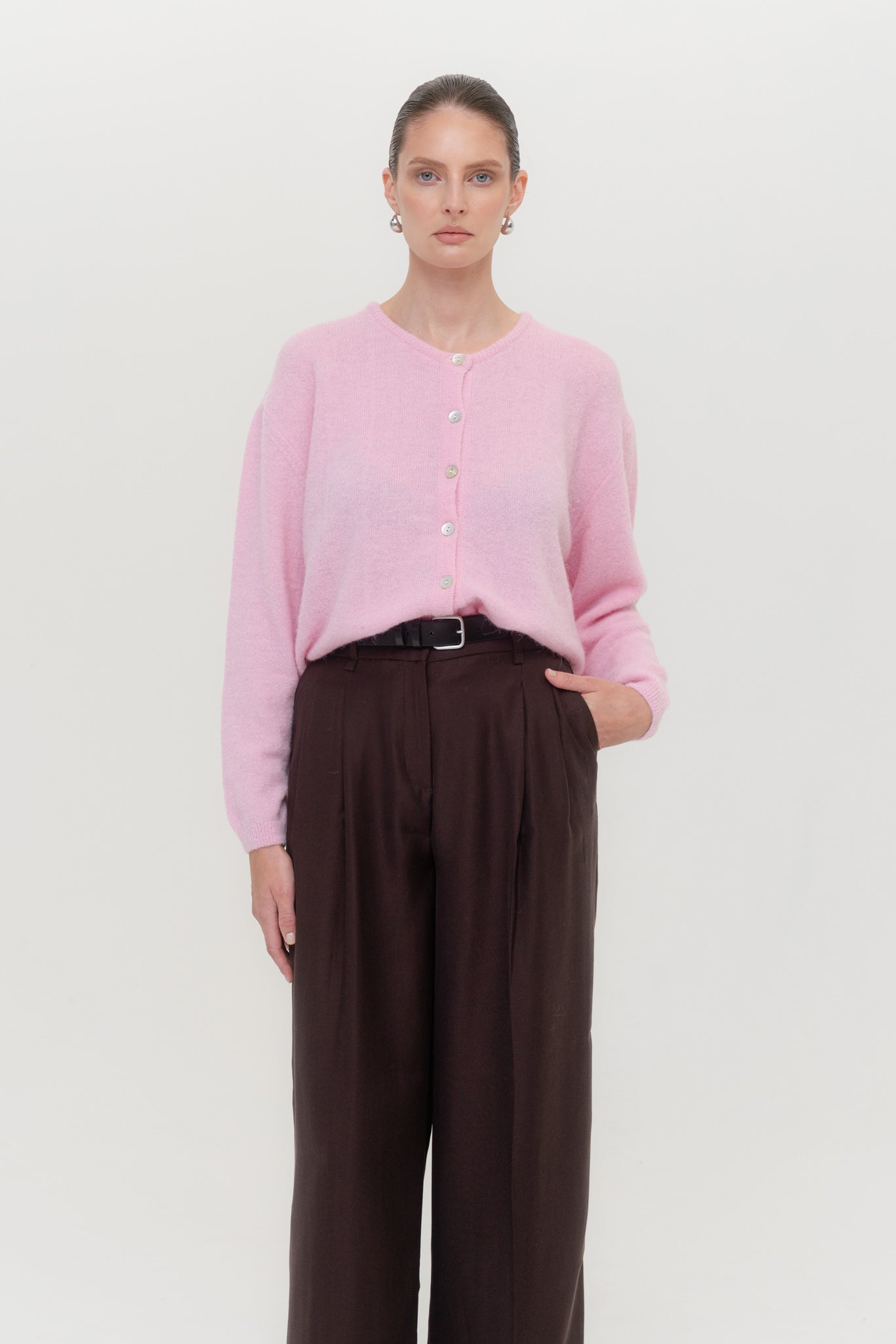 FLUFFY Alpakos Kardiganas su Sagomis