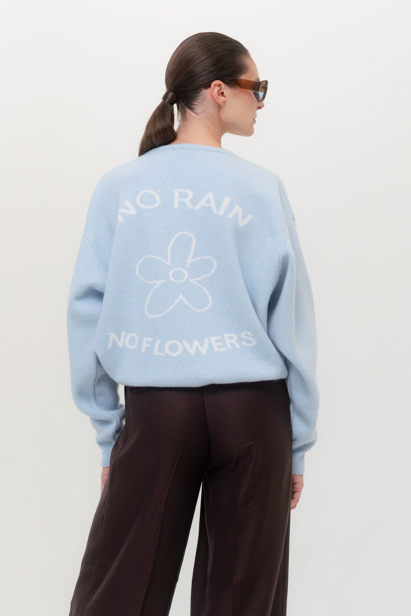 FLOWER Kašmyro ir Merino Vilnos Megztinis