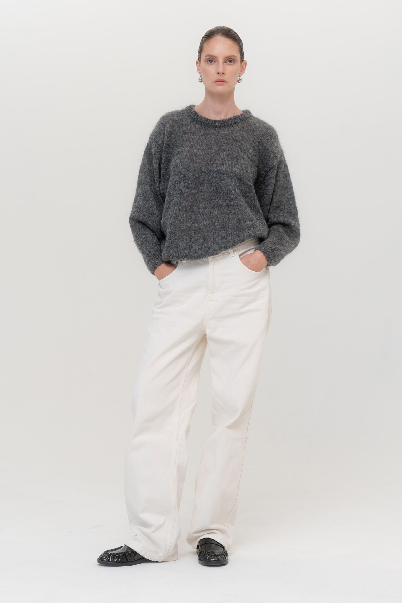 SOFT ROME Moheros ir Merino Vilnos Megztinis