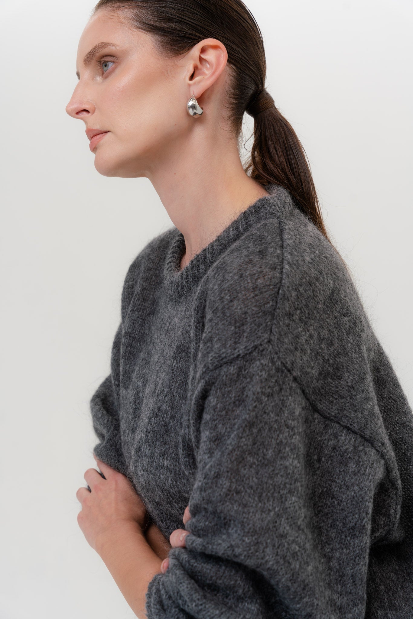 SOFT ROME Moheros ir Merino Vilnos Megztinis