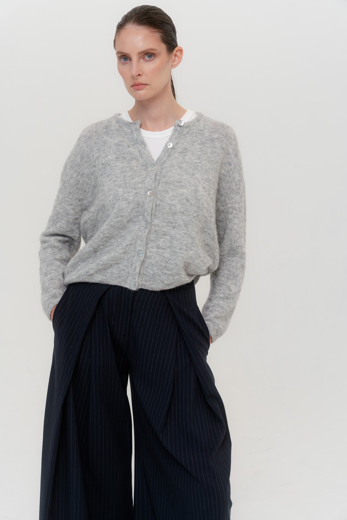 FLUFFY Alpakos Kardiganas su Sagomis