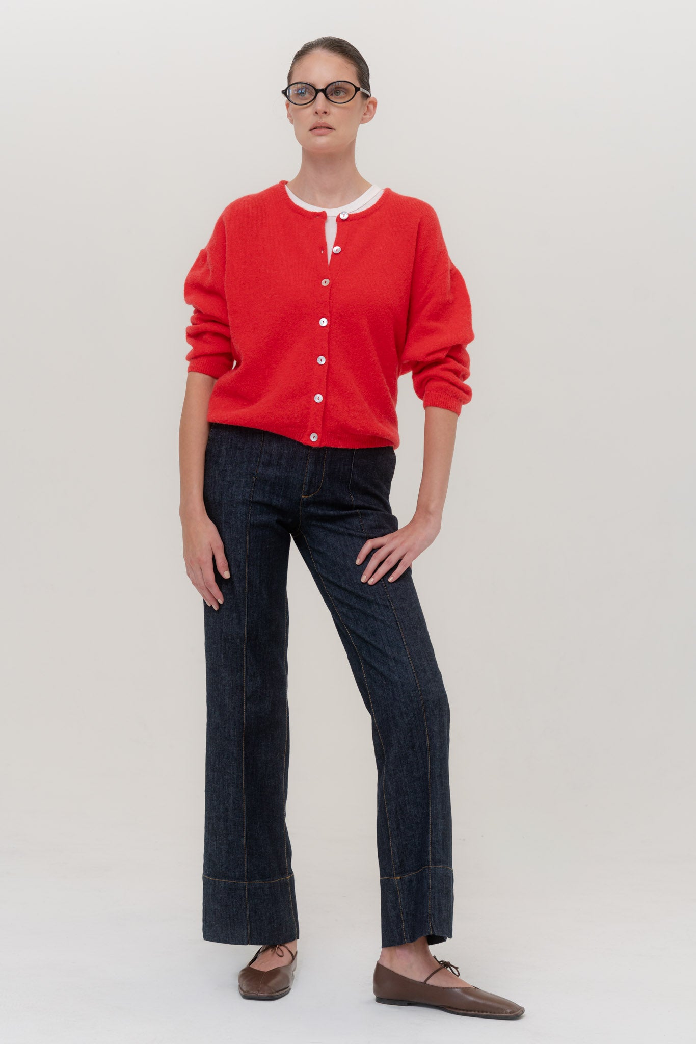 FLUFFY Alpakos Kardiganas su Sagomis