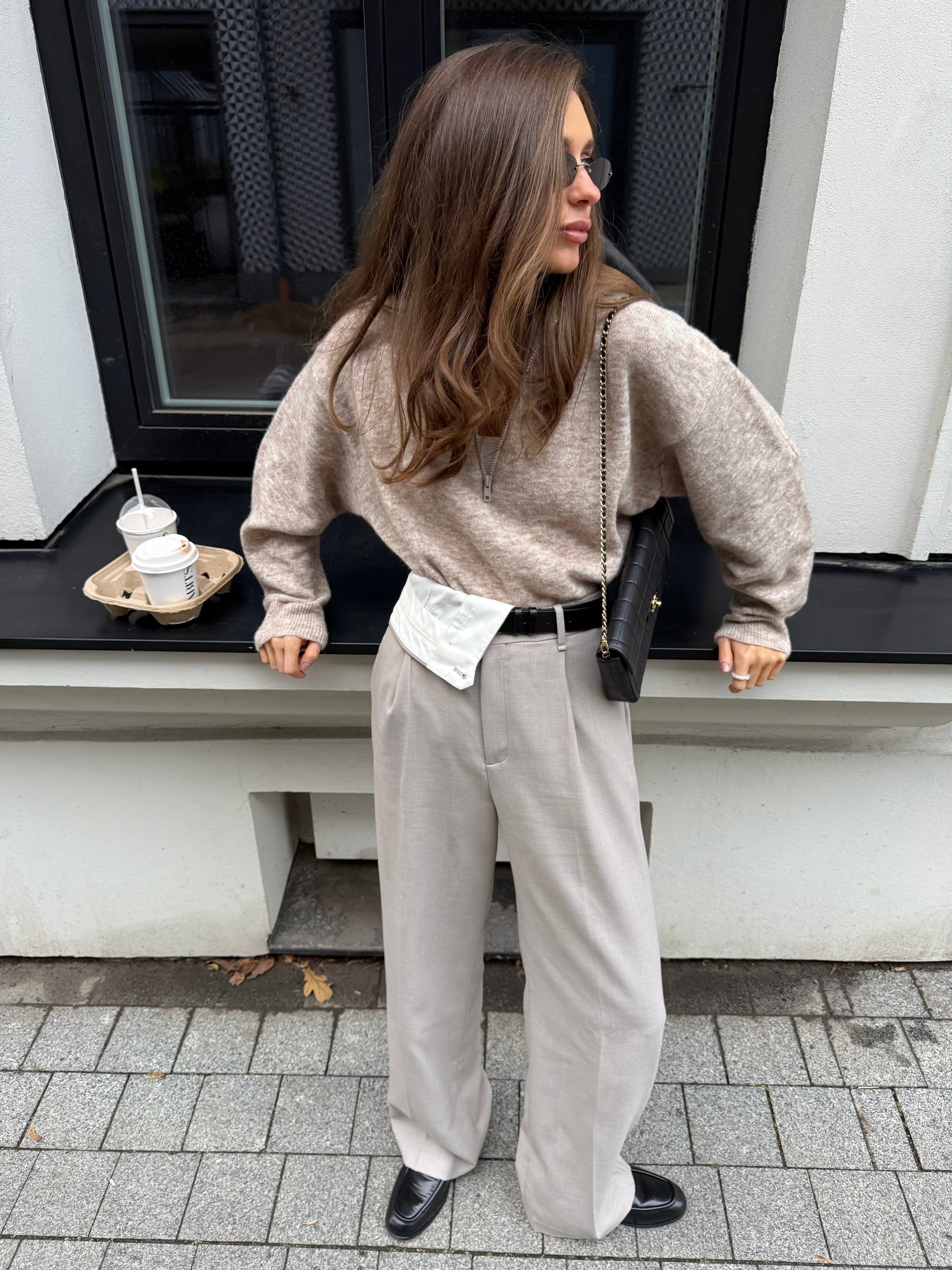 AMSTERDAM Alpakos Megztinis su Užtrauktuku