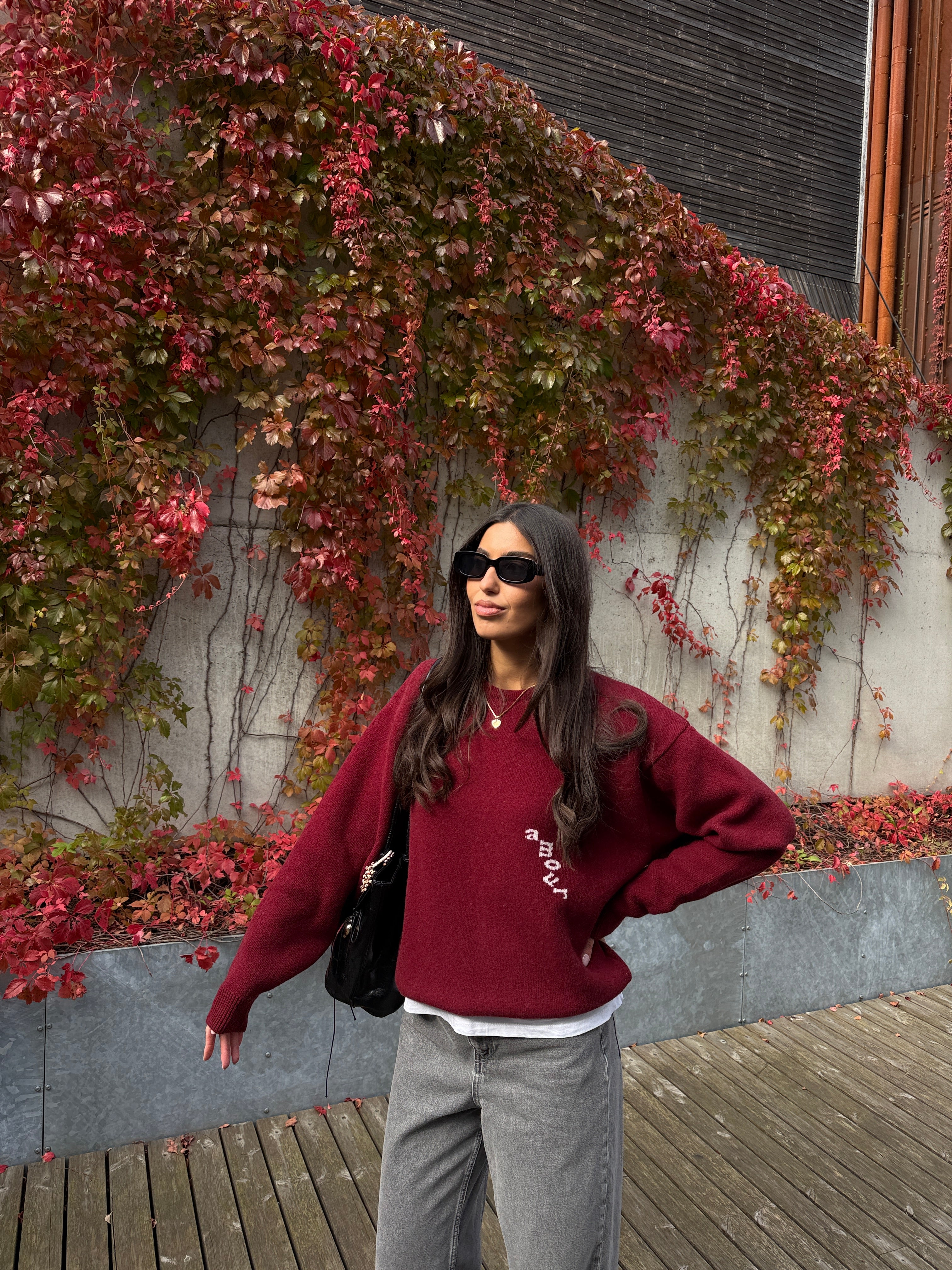 AMOUR Merino Vilnos Džemperis