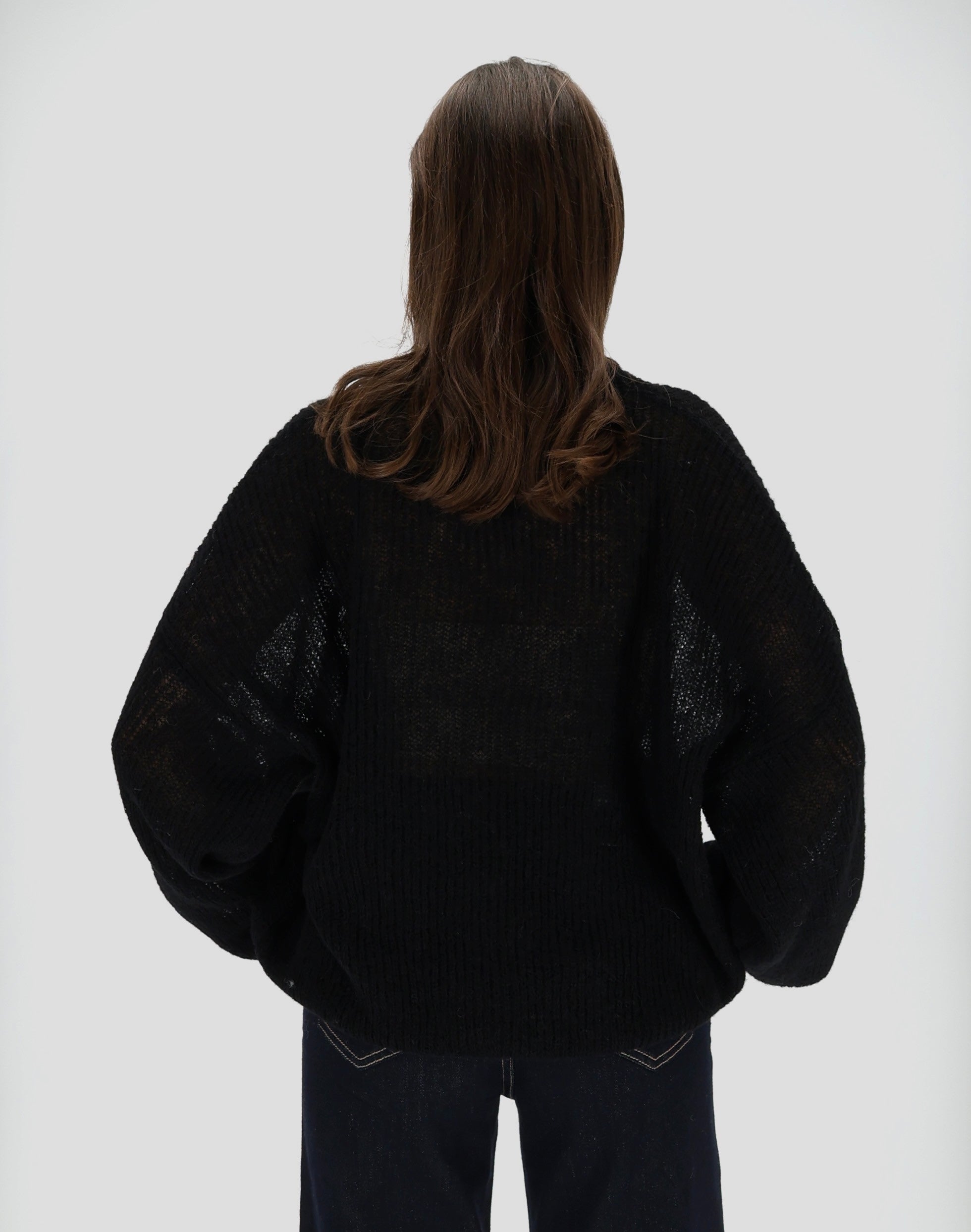 SPECIAL Alpakos ir Merino Vilnos Megztinis Juoda