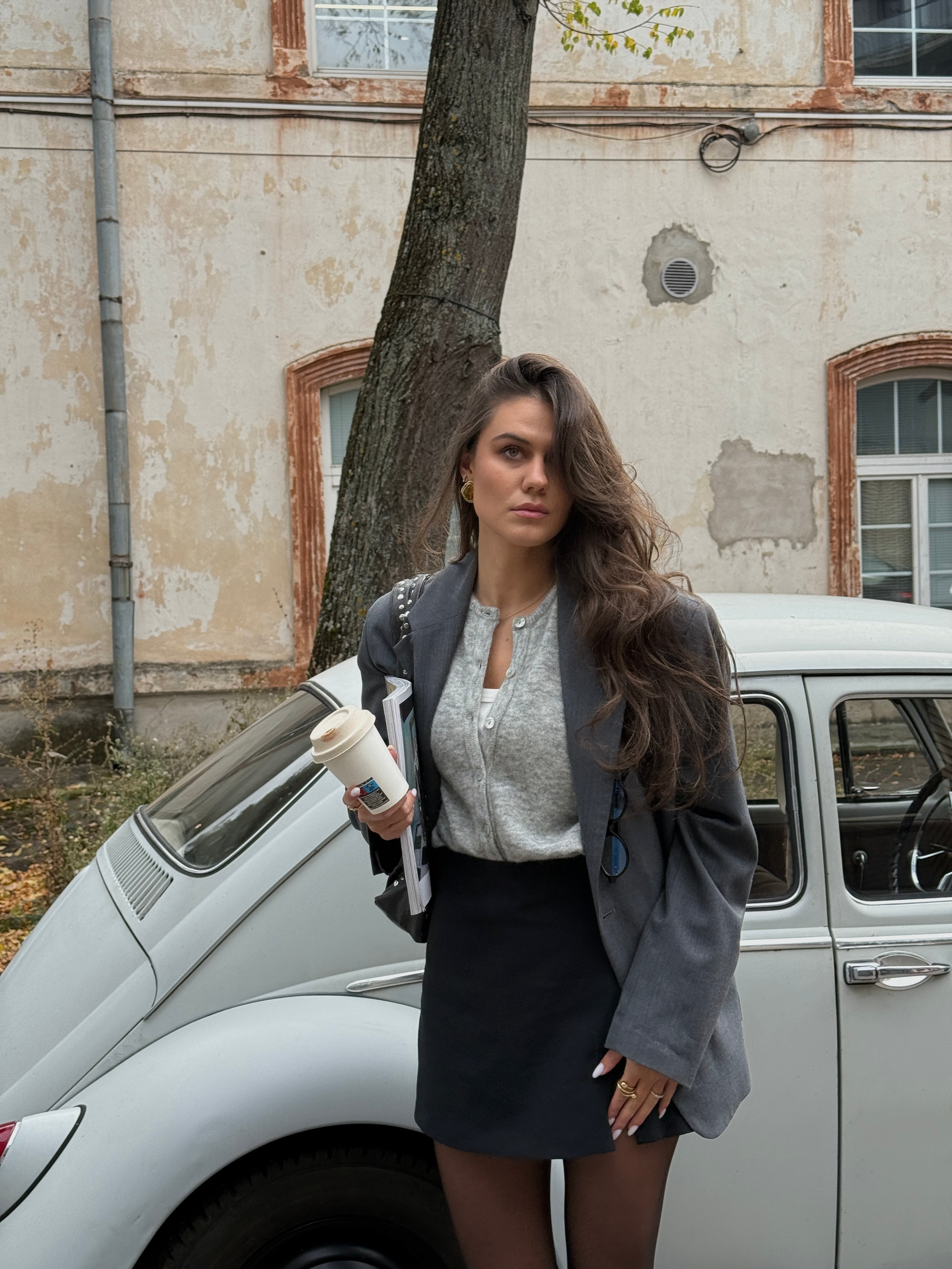 FLUFFY Alpakos Kardiganas su Sagomis