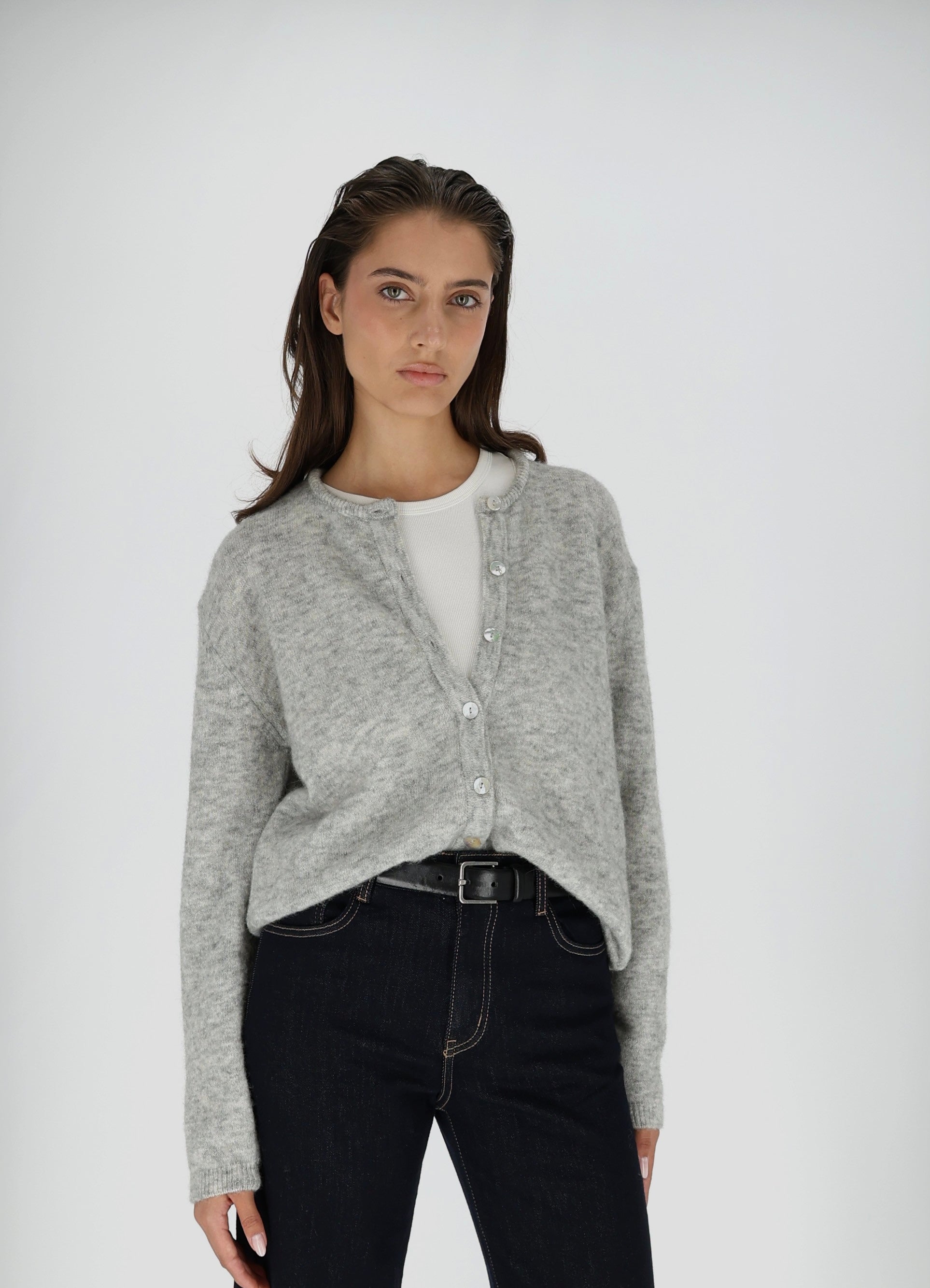 FLUFFY Alpakos Kardiganas su Sagomis